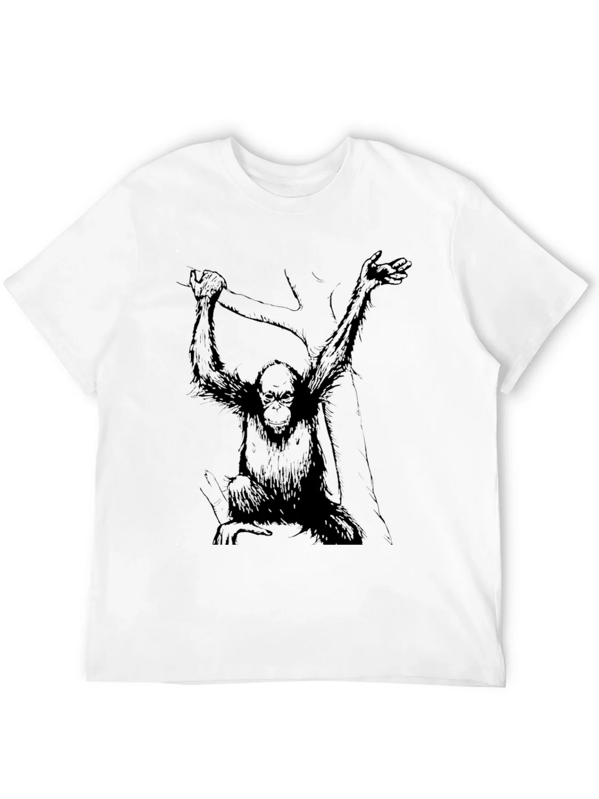 Monkey Graphic Black Tee - Urban Style product image 11