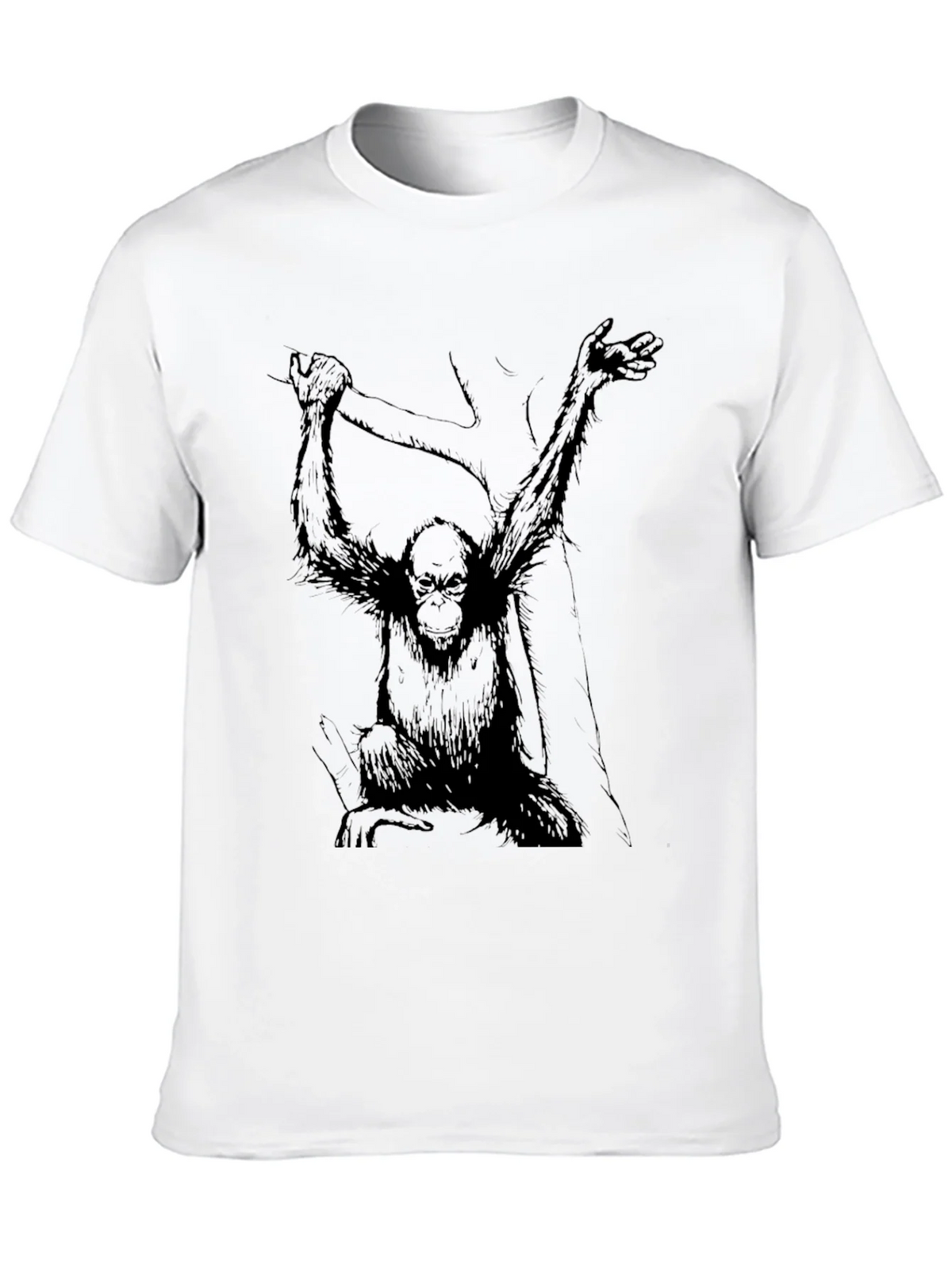 Monkey Graphic Black Tee - Urban Style product image 9