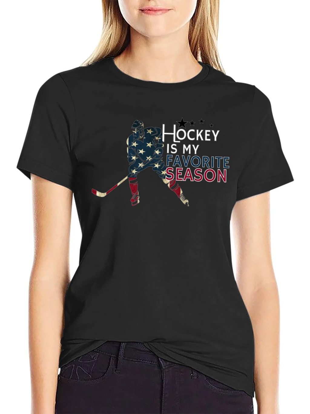 Hockey Is My Favorite Season T-Shirt - Patriotic Tee product image 2