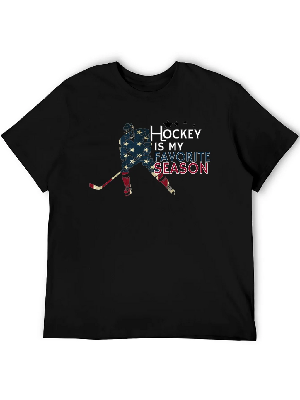Hockey Is My Favorite Season T-Shirt - Patriotic Tee product image 5