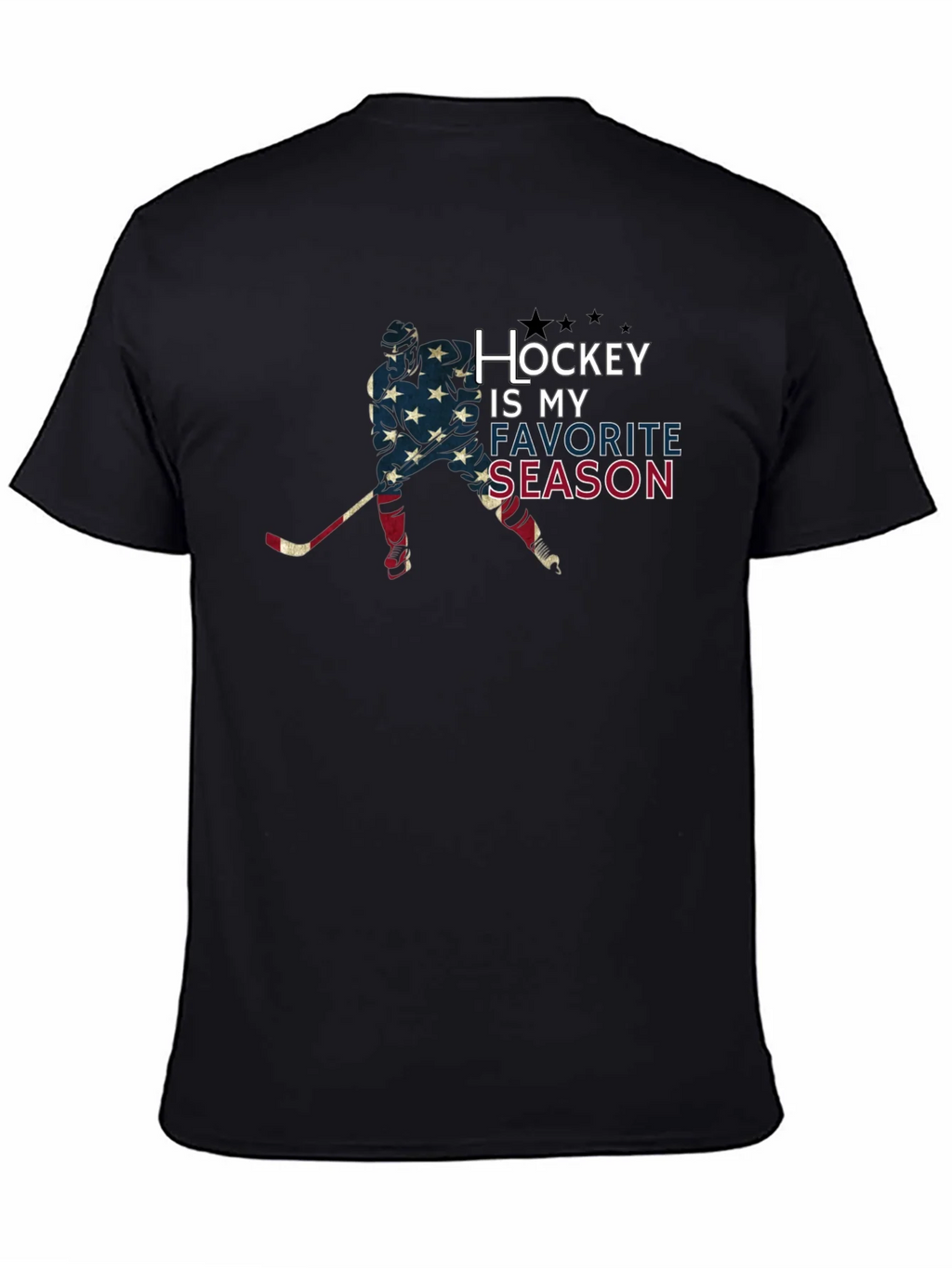 Hockey Is My Favorite Season T-Shirt - Patriotic Tee product image 4