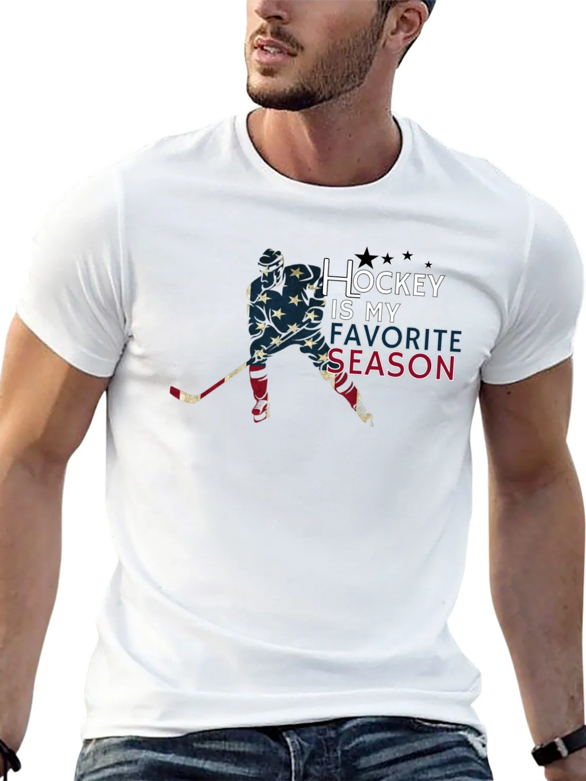 Hockey Is My Favorite Season T-Shirt - Patriotic Tee product image 12