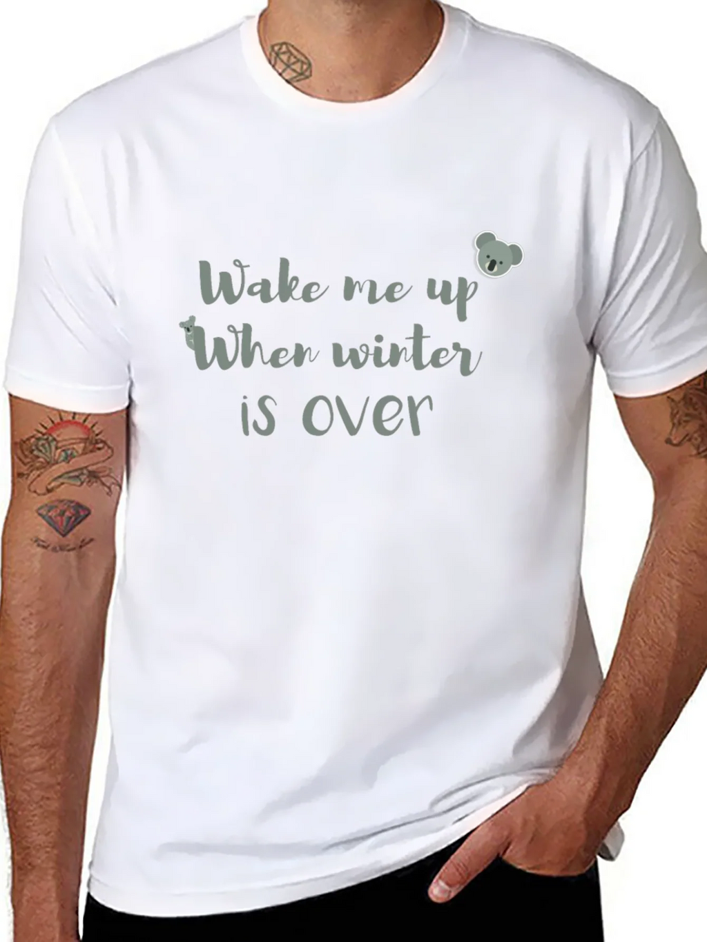 Wake Me Up When Winter Is Over Graphic Tee product image 5