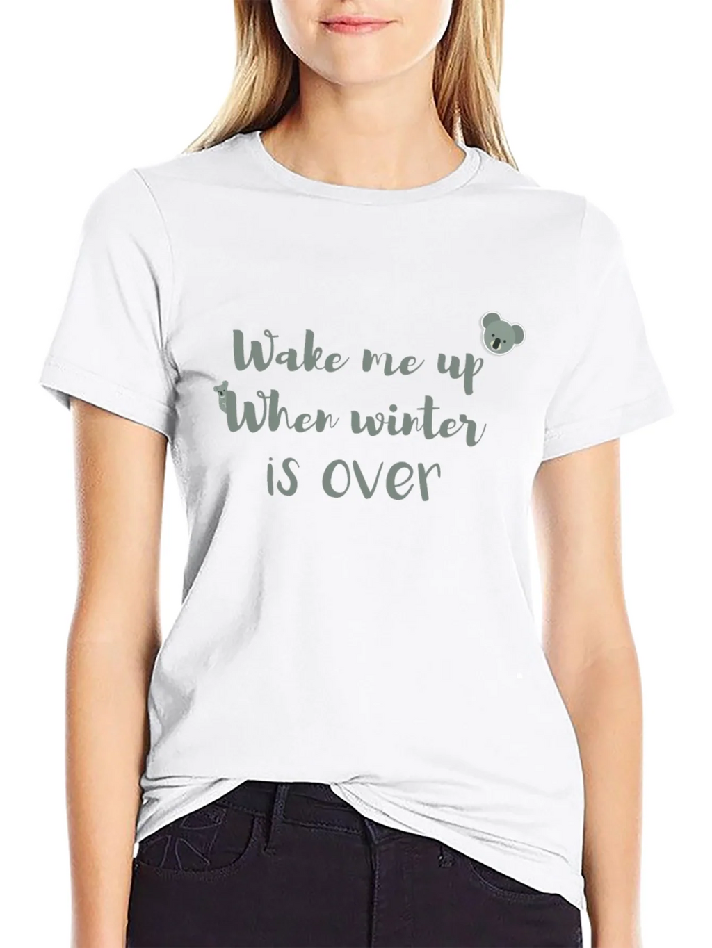 Wake Me Up When Winter Is Over Graphic Tee product image 6