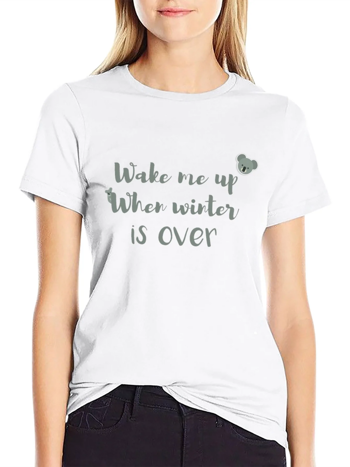 Wake Me Up When Winter Is Over Graphic Tee product image 6