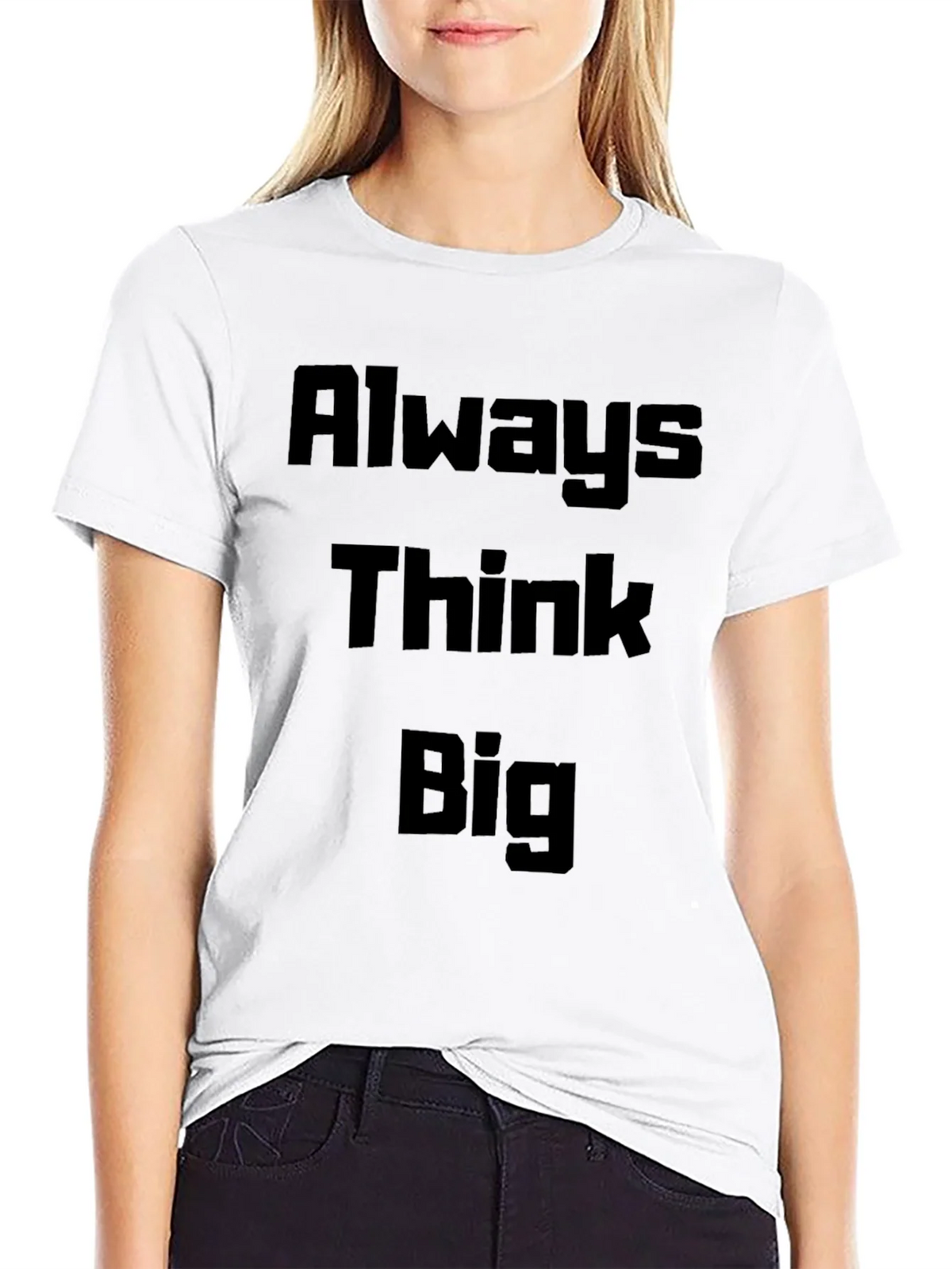 Always Think Big Black T-Shirt product image 8