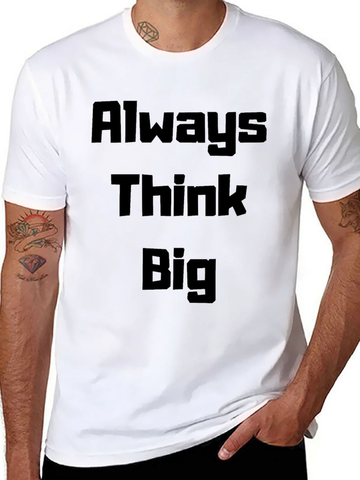 Always Think Big Black T-Shirt product image 7