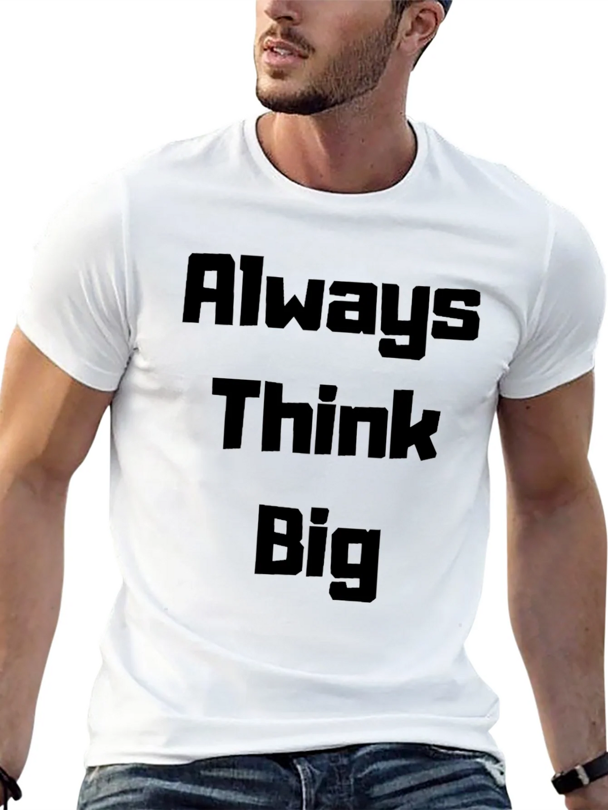 Always Think Big Black T-Shirt product image 12