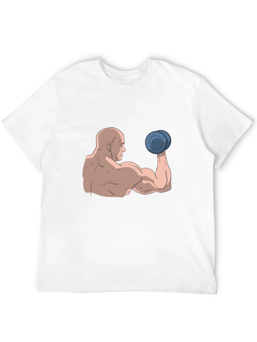 Muscle Man Graphic Tee - Black Cotton T-Shirt product image 11