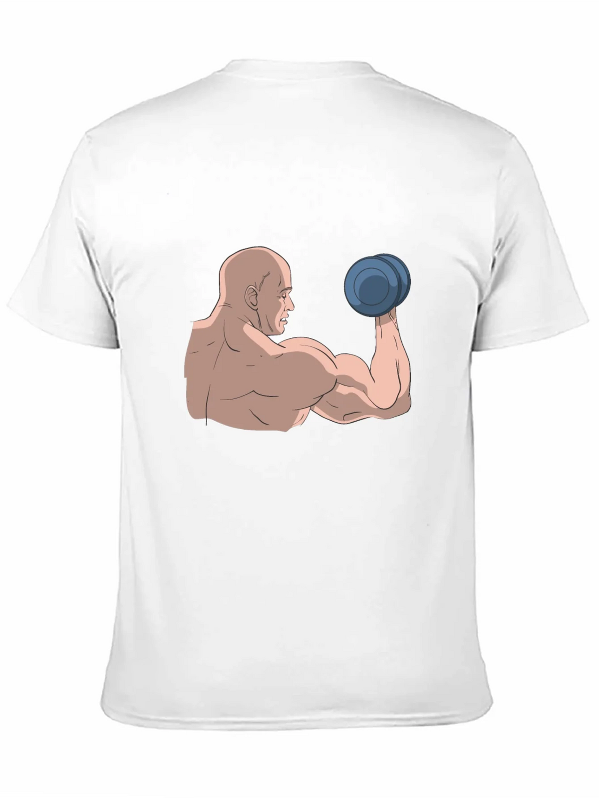Muscle Man Graphic Tee - Black Cotton T-Shirt product image 10