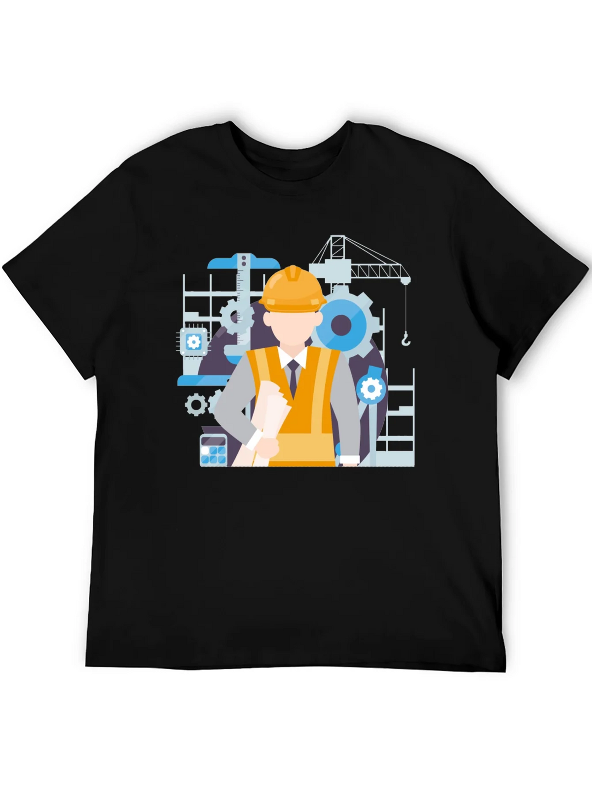 Engineer Graphic T-Shirt - Construction Theme Tee