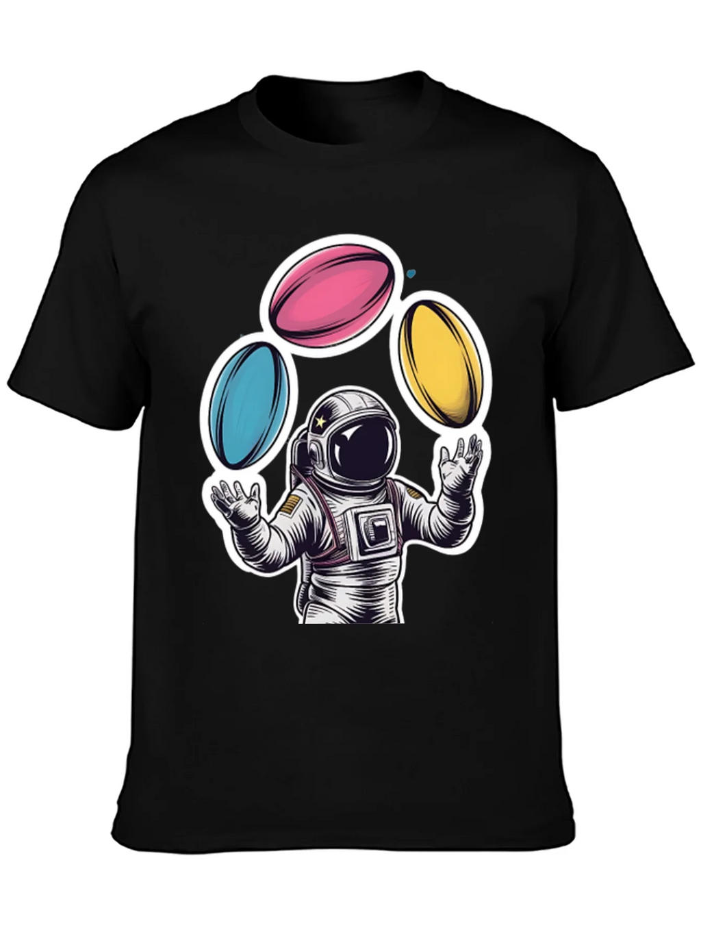 Astronaut Juggling Planets Graphic Tee product image 3
