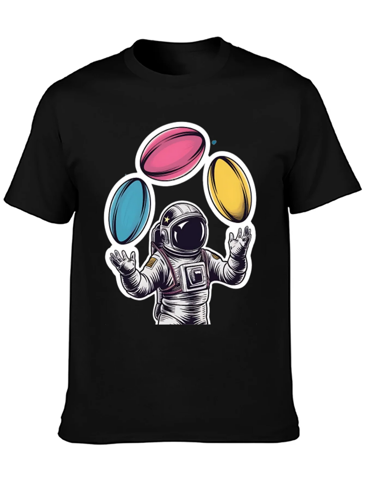 Astronaut Juggling Planets Graphic Tee product image 3