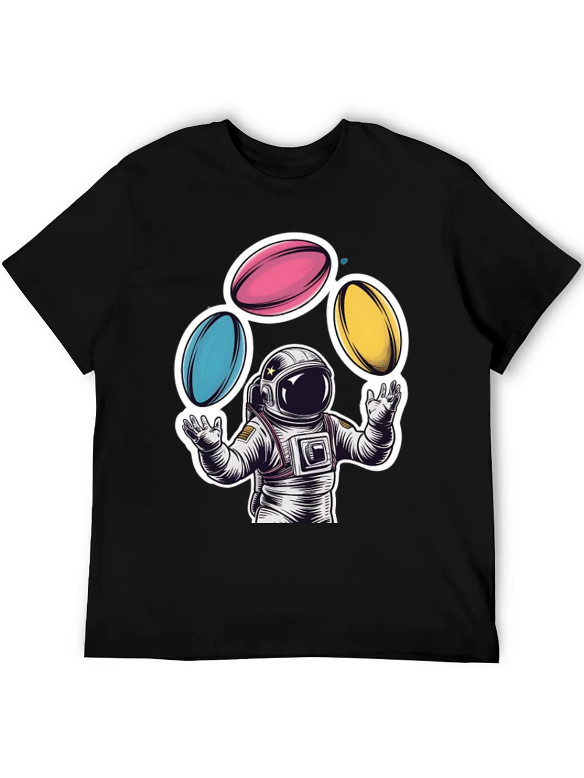 Astronaut Juggling Planets Graphic Tee product image 5