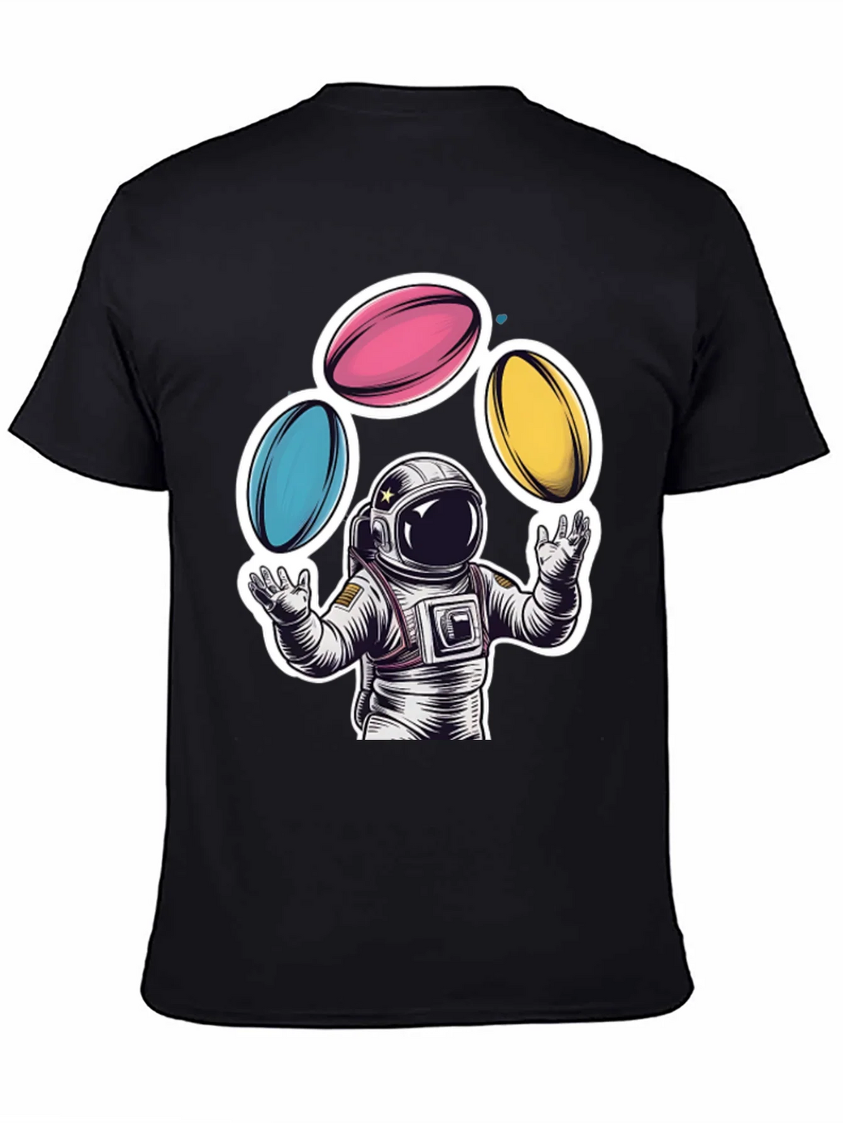 Astronaut Juggling Planets Graphic Tee product image 4