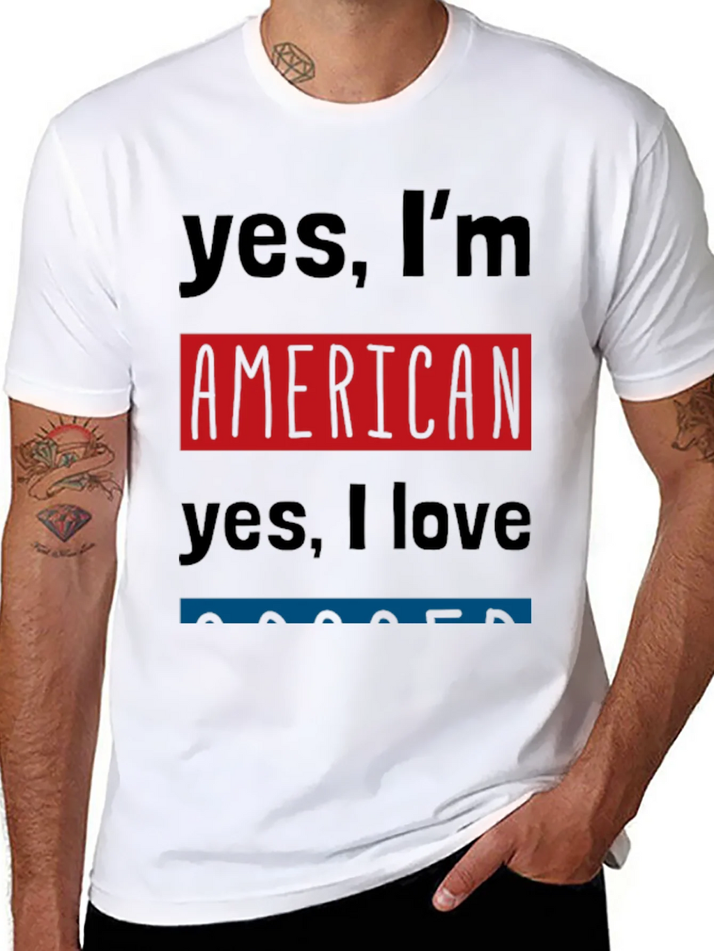 American Pride T-Shirt: Yes Im product image 3