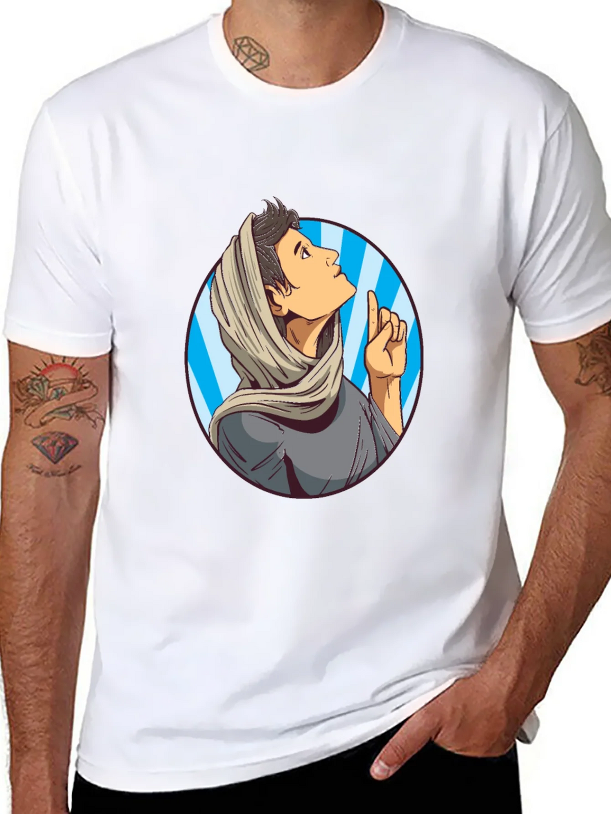 Cartoon Man T-Shirt product image 6