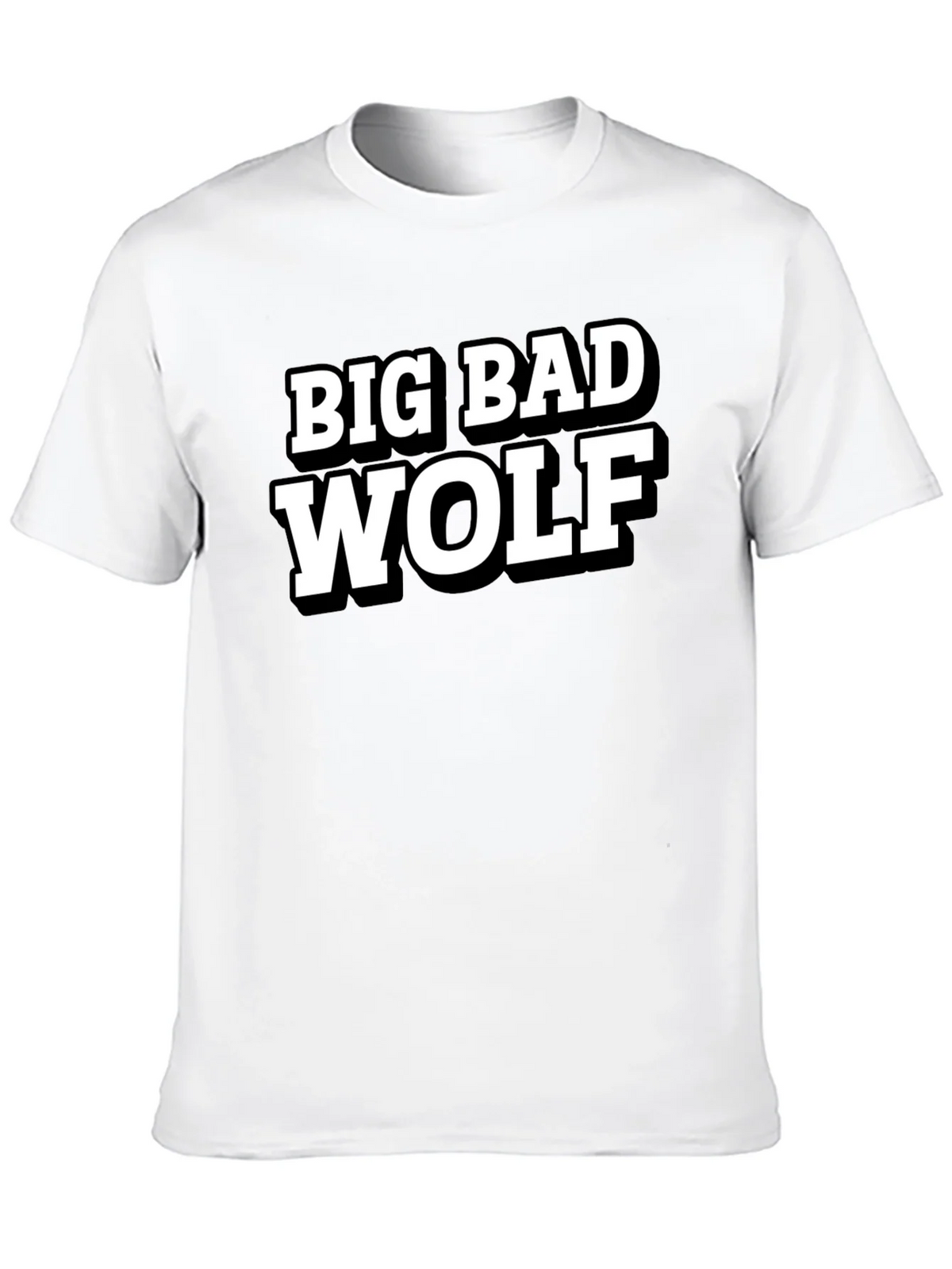 Big Bad Wolf Black Graphic T-Shirt product image 7
