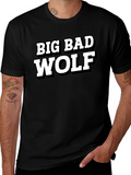 Big Bad Wolf Black Graphic T-Shirt product image 1