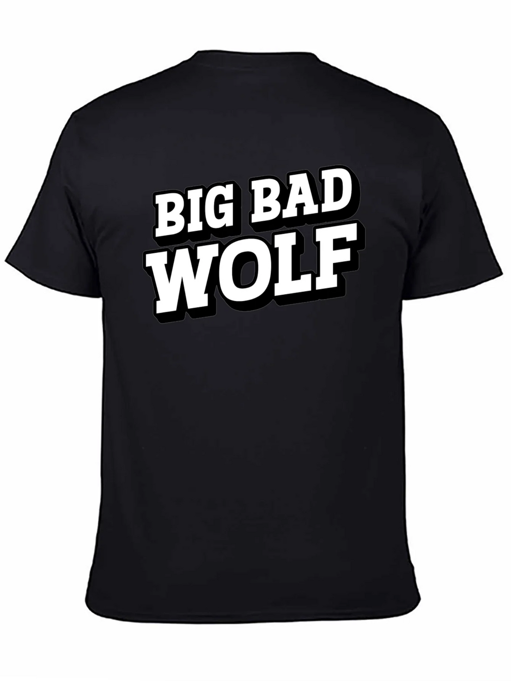 Big Bad Wolf Black Graphic T-Shirt product image 4