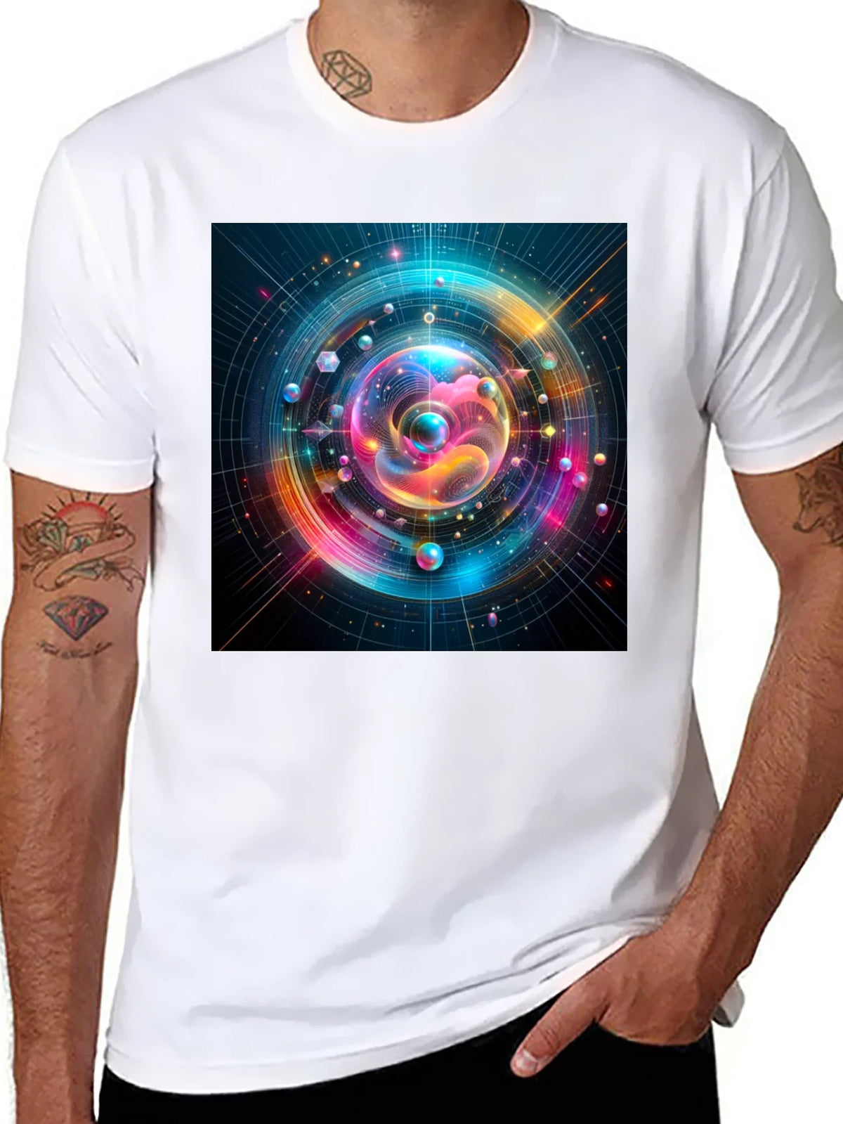 Colorful Space T-Shirt - Unique Design product image 7