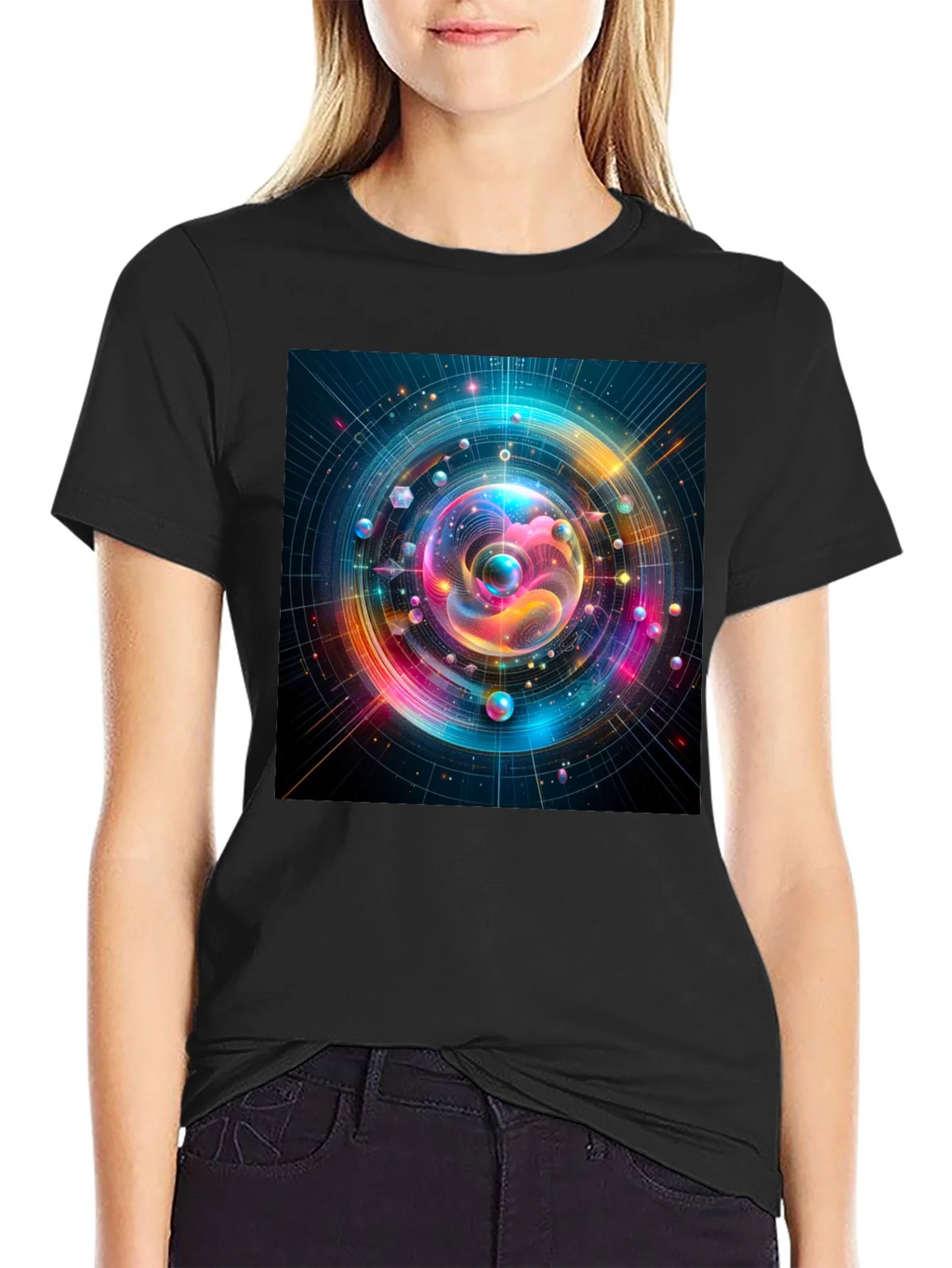Colorful Space T-Shirt - Unique Design product image 2