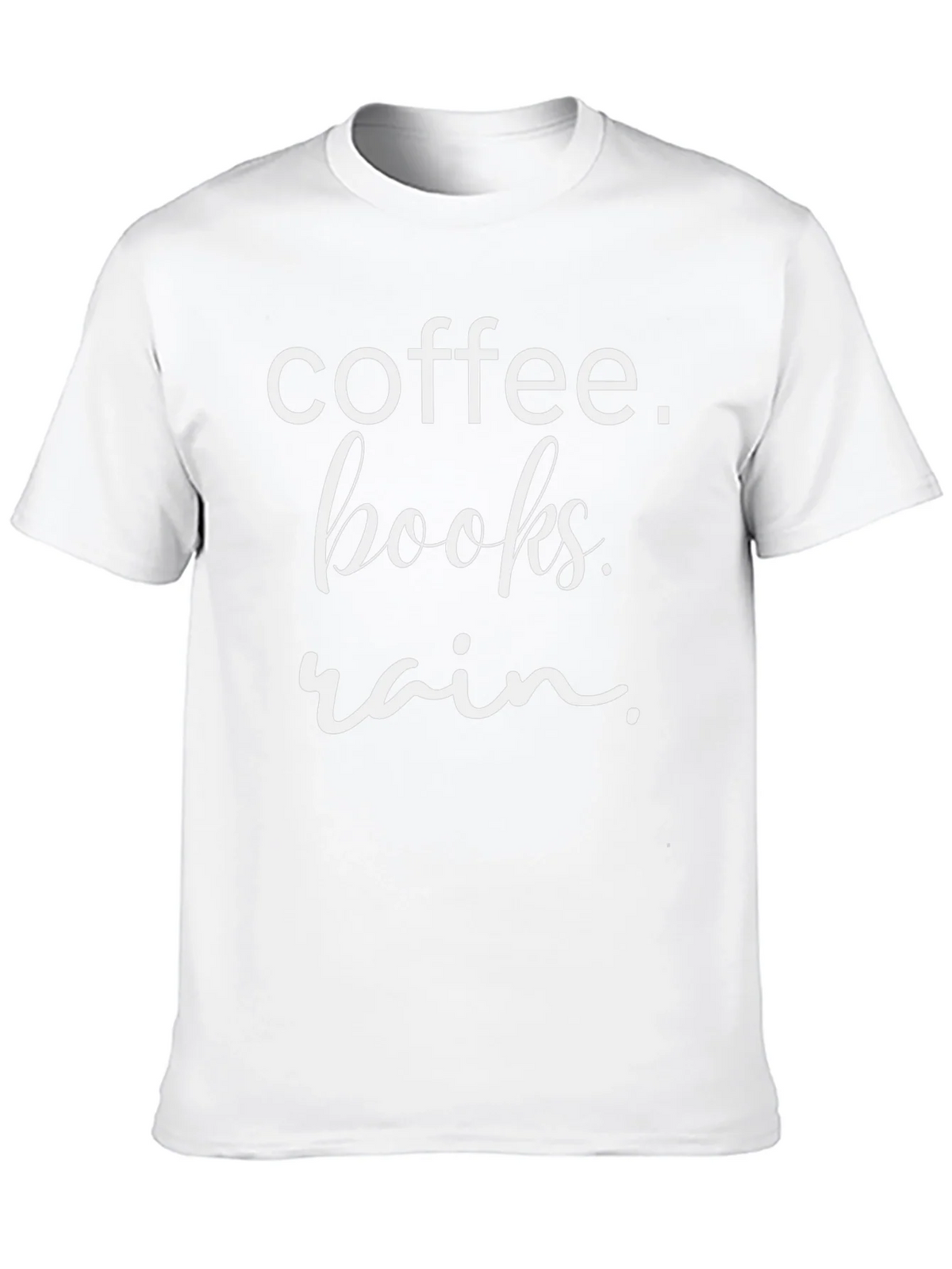 Coffee Books Rain T-Shirt - Cozy Comfort product image 4