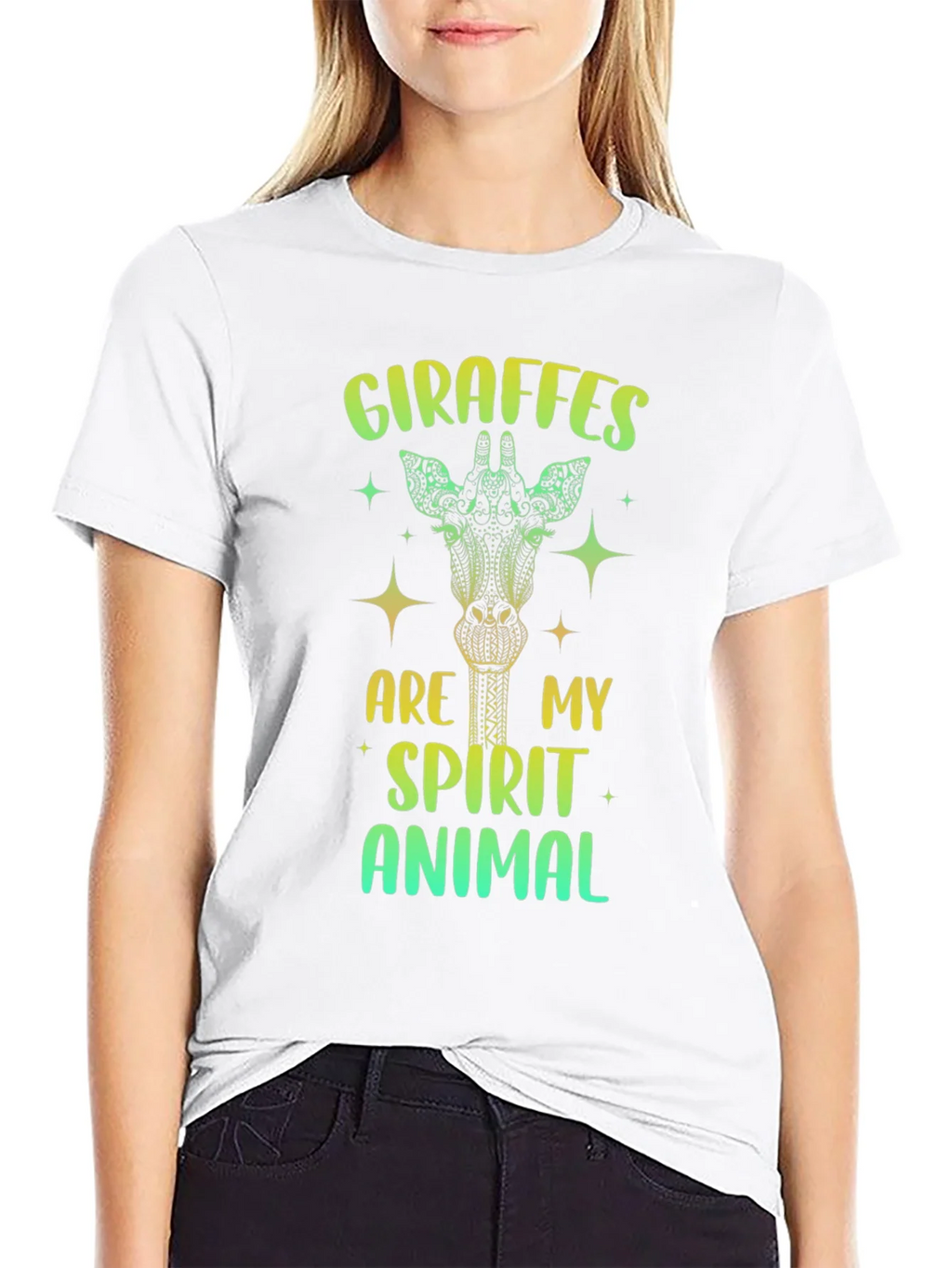 Giraffe Spirit Animal Graphic Tee product image 8