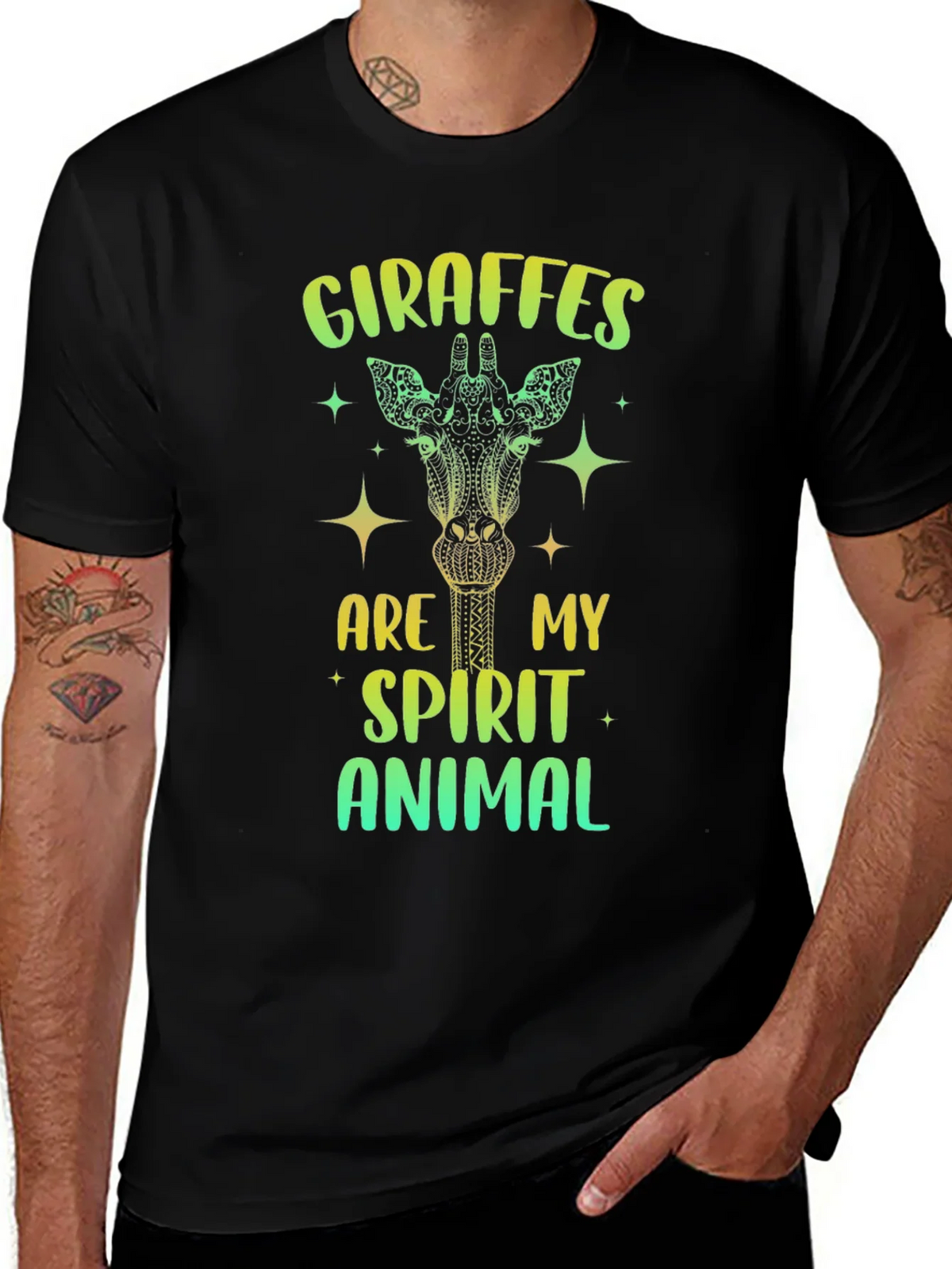 Giraffe Spirit Animal Graphic Tee product image 1