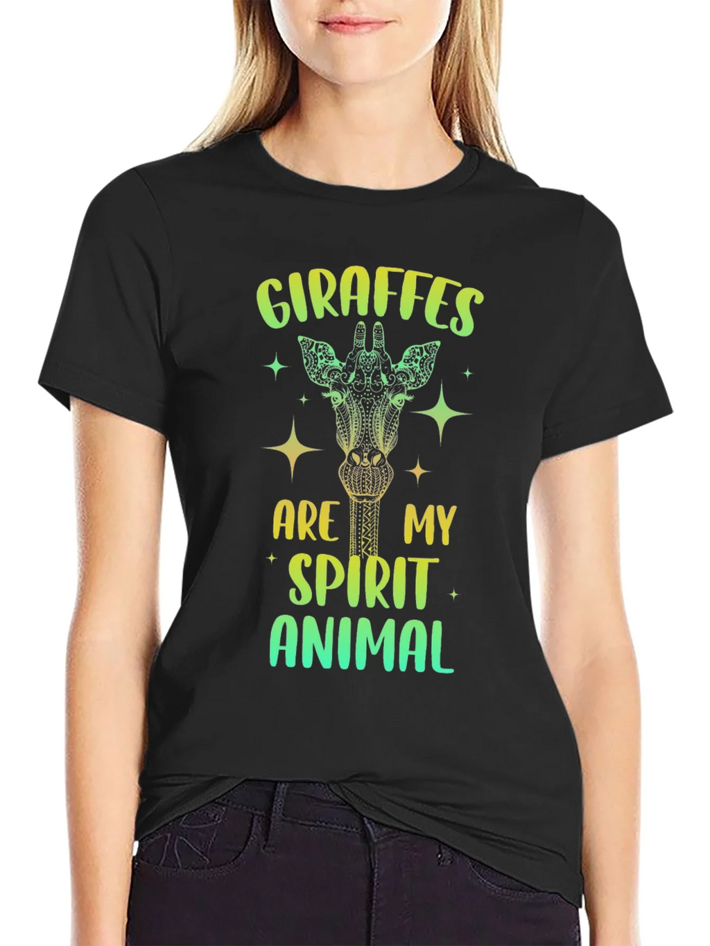 Giraffe Spirit Animal Graphic Tee product image 2