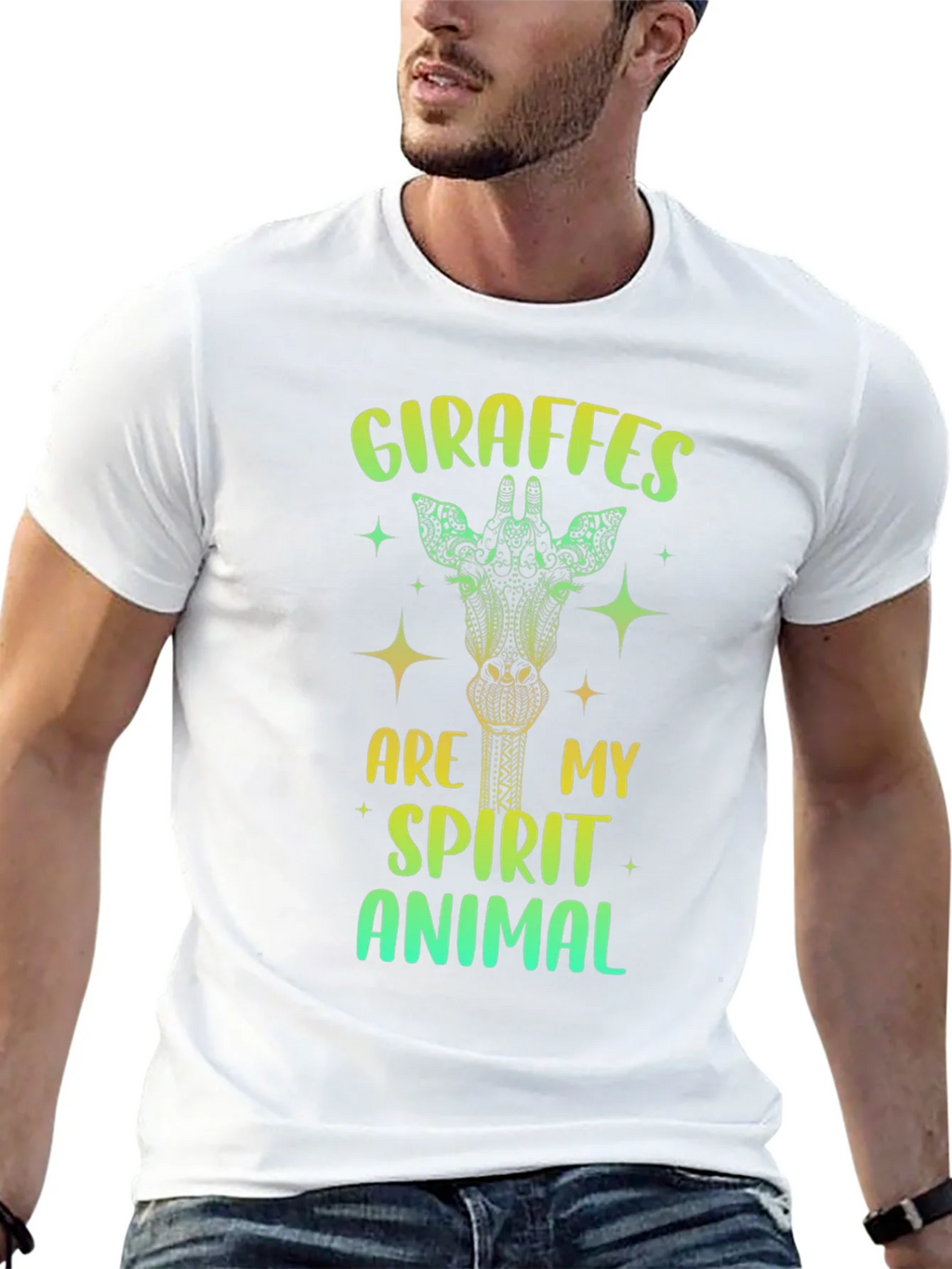 Giraffe Spirit Animal Graphic Tee product image 12