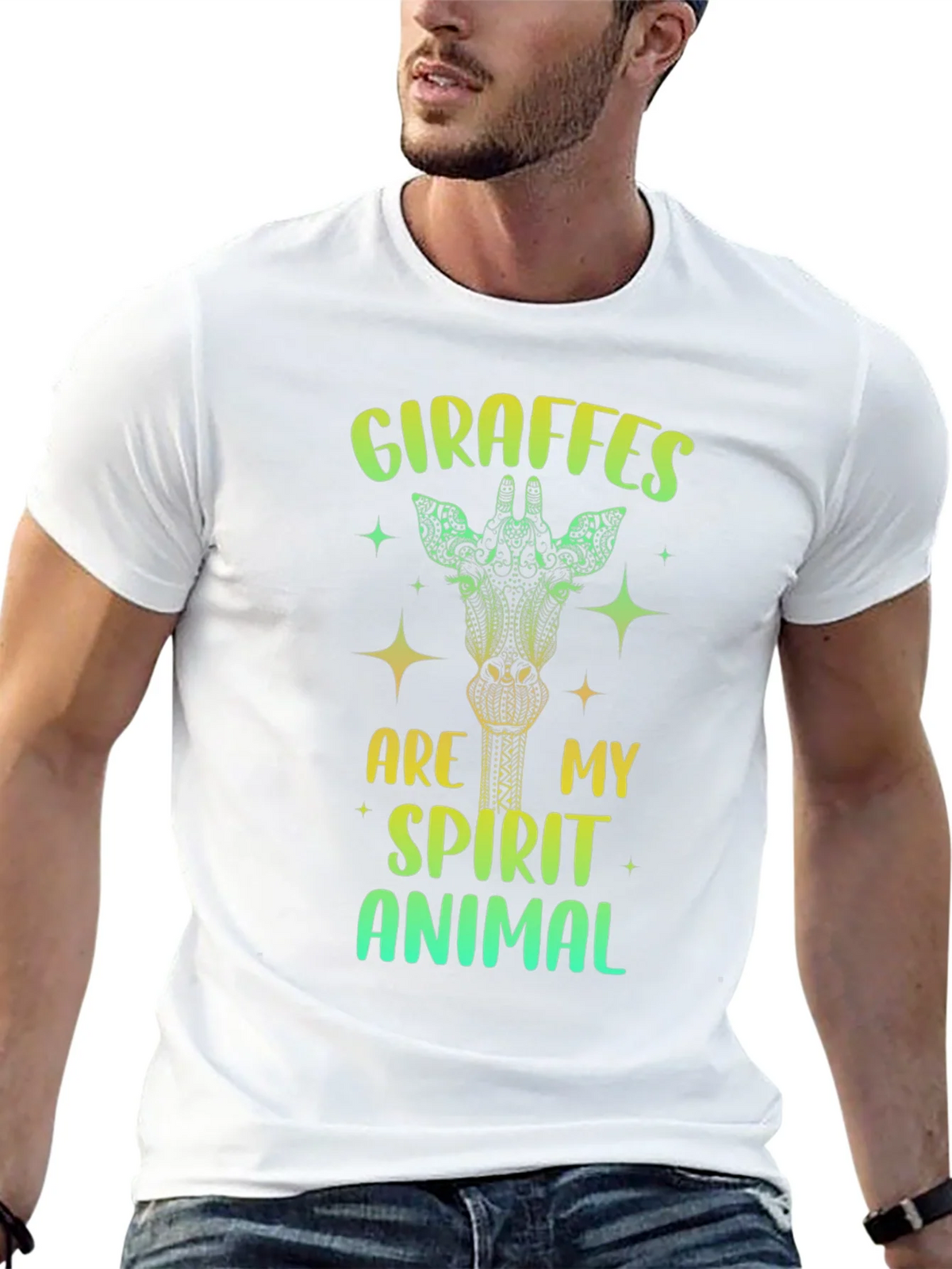 Giraffe Spirit Animal Graphic Tee product image 12