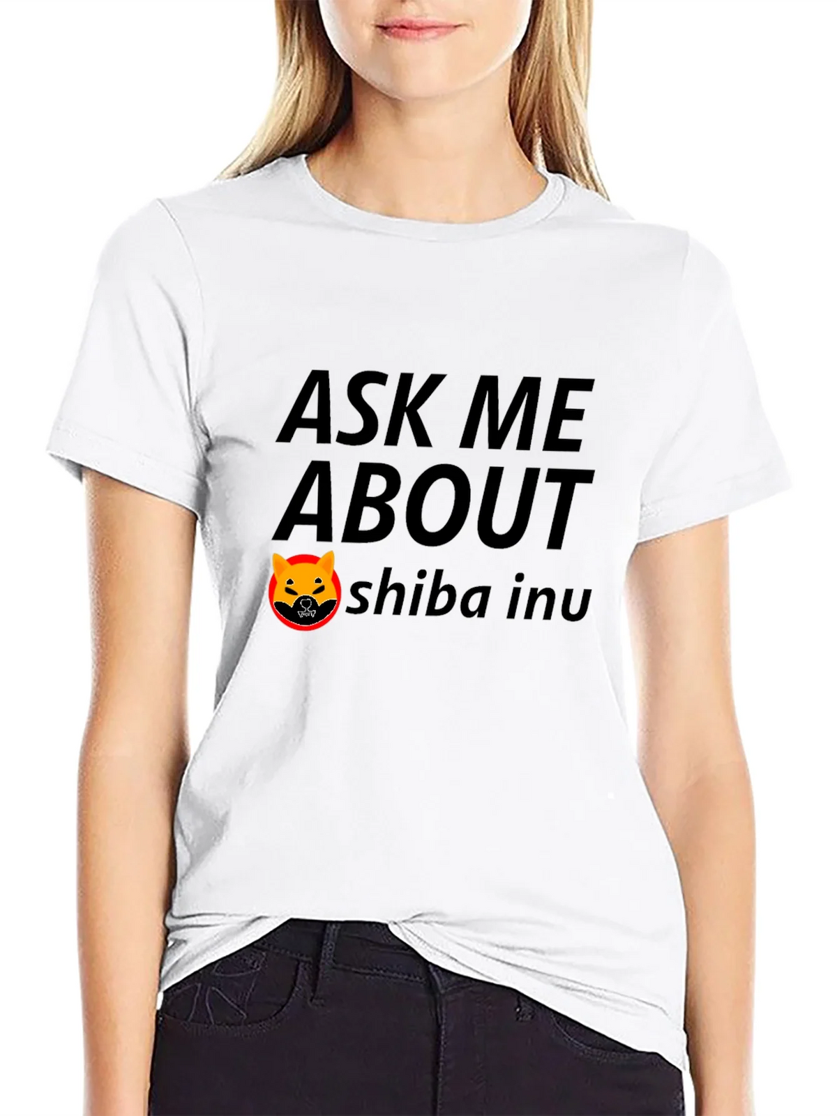Ask Me About Shiba Inu Black T-Shirt product image 4