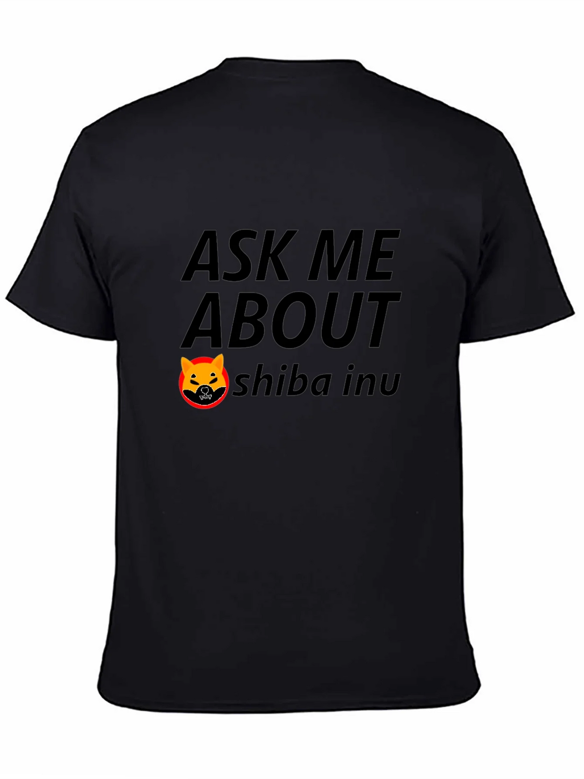 Ask Me About Shiba Inu Black T-Shirt product image 2