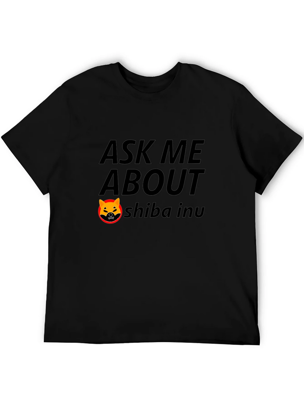 Ask Me About Shiba Inu Black T-Shirt product image 3
