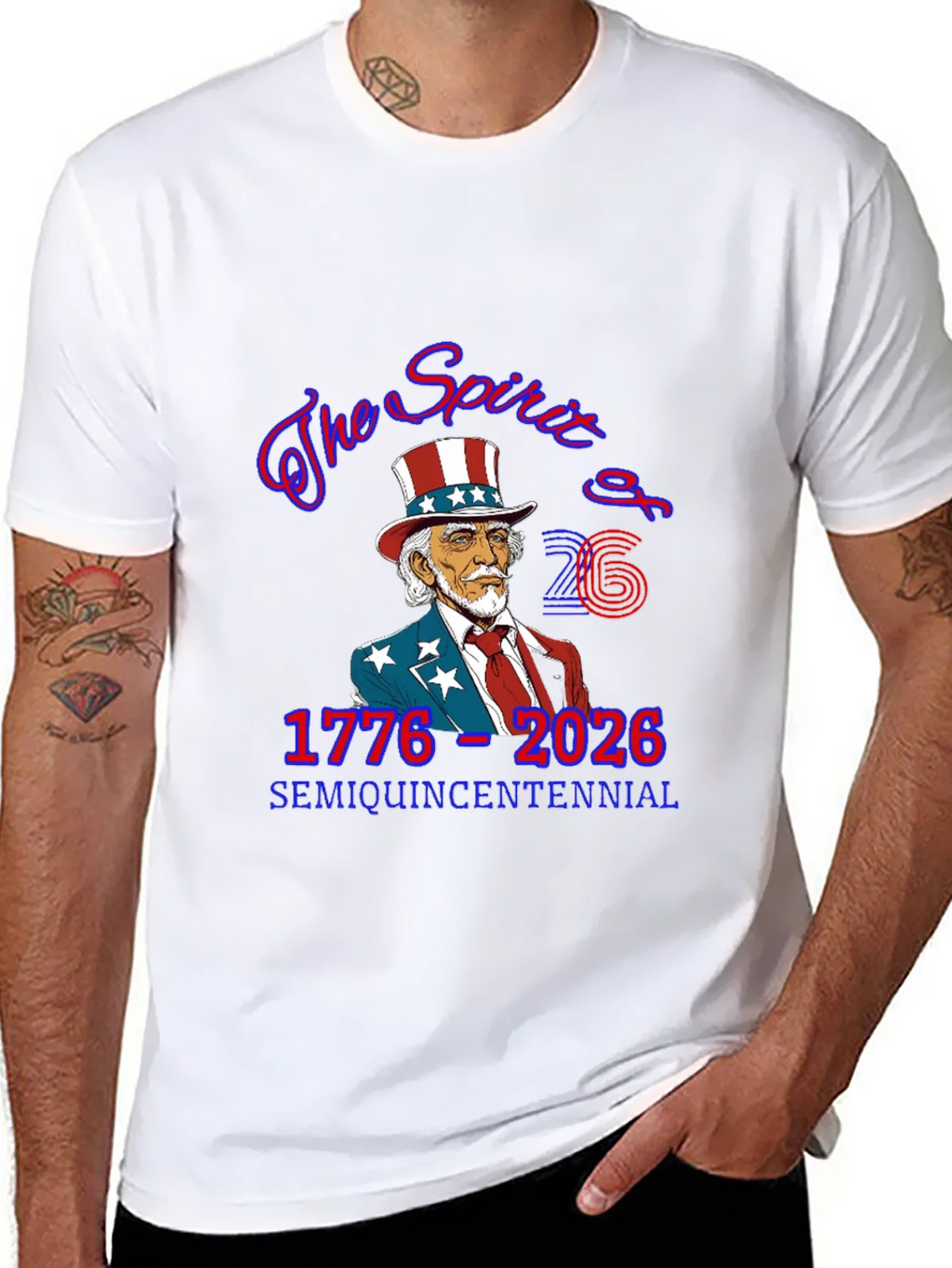 Semi-Quincentennial USA Patriotic T-Shirt product image 7
