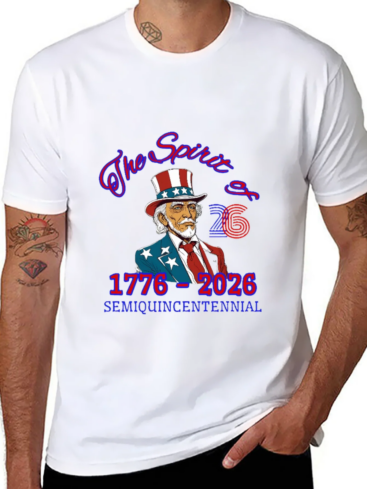 Semi-Quincentennial USA Patriotic T-Shirt product image 7