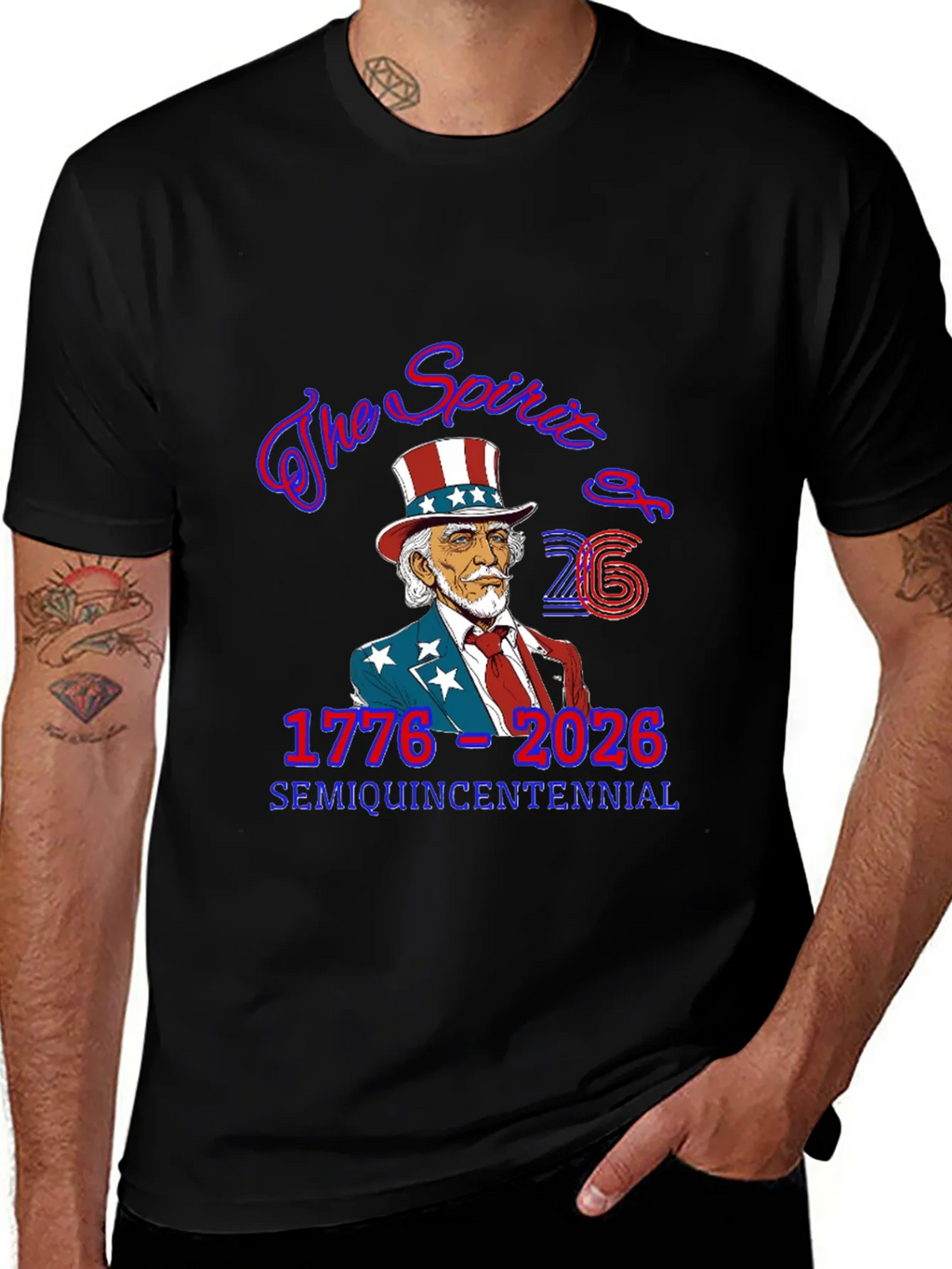 Semi-Quincentennial USA Patriotic T-Shirt product image 1
