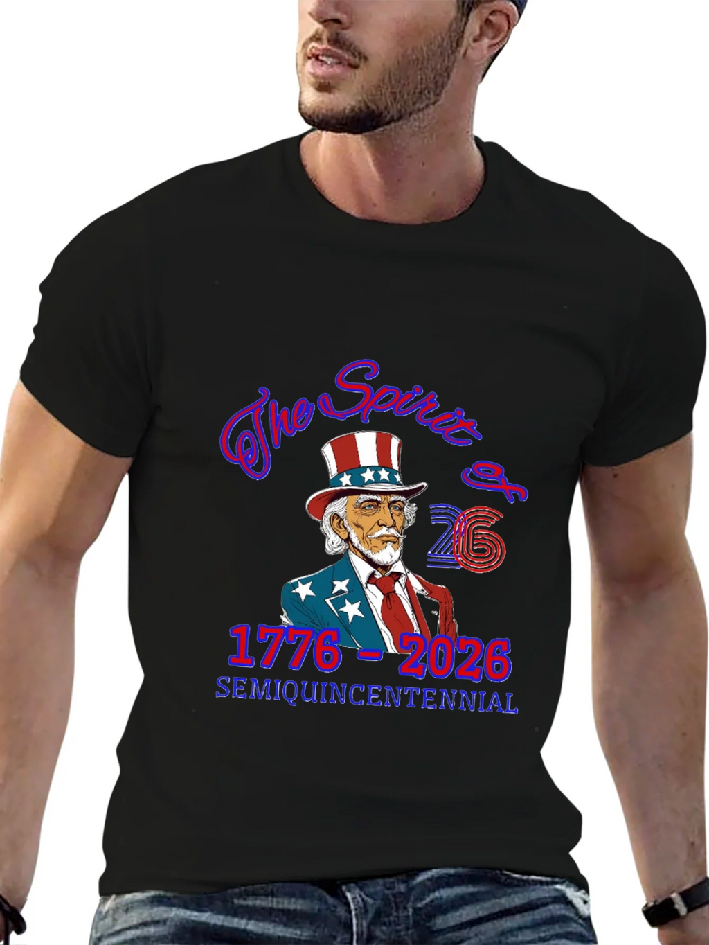 Semi-Quincentennial USA Patriotic T-Shirt product image 6