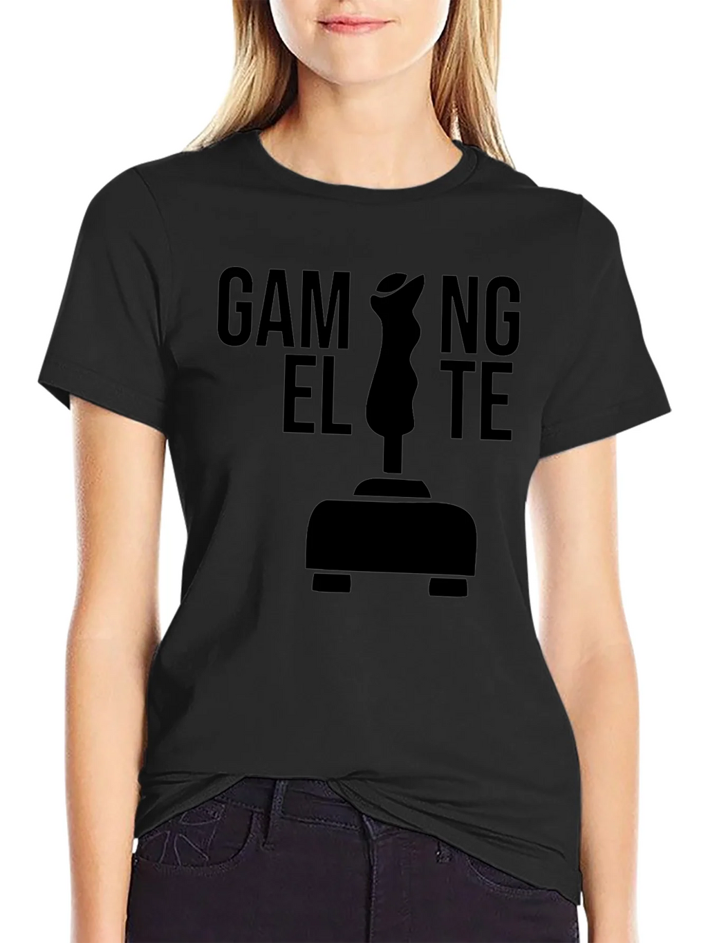 Gaming Elite T-Shirt - Black Joystick Design product image 2