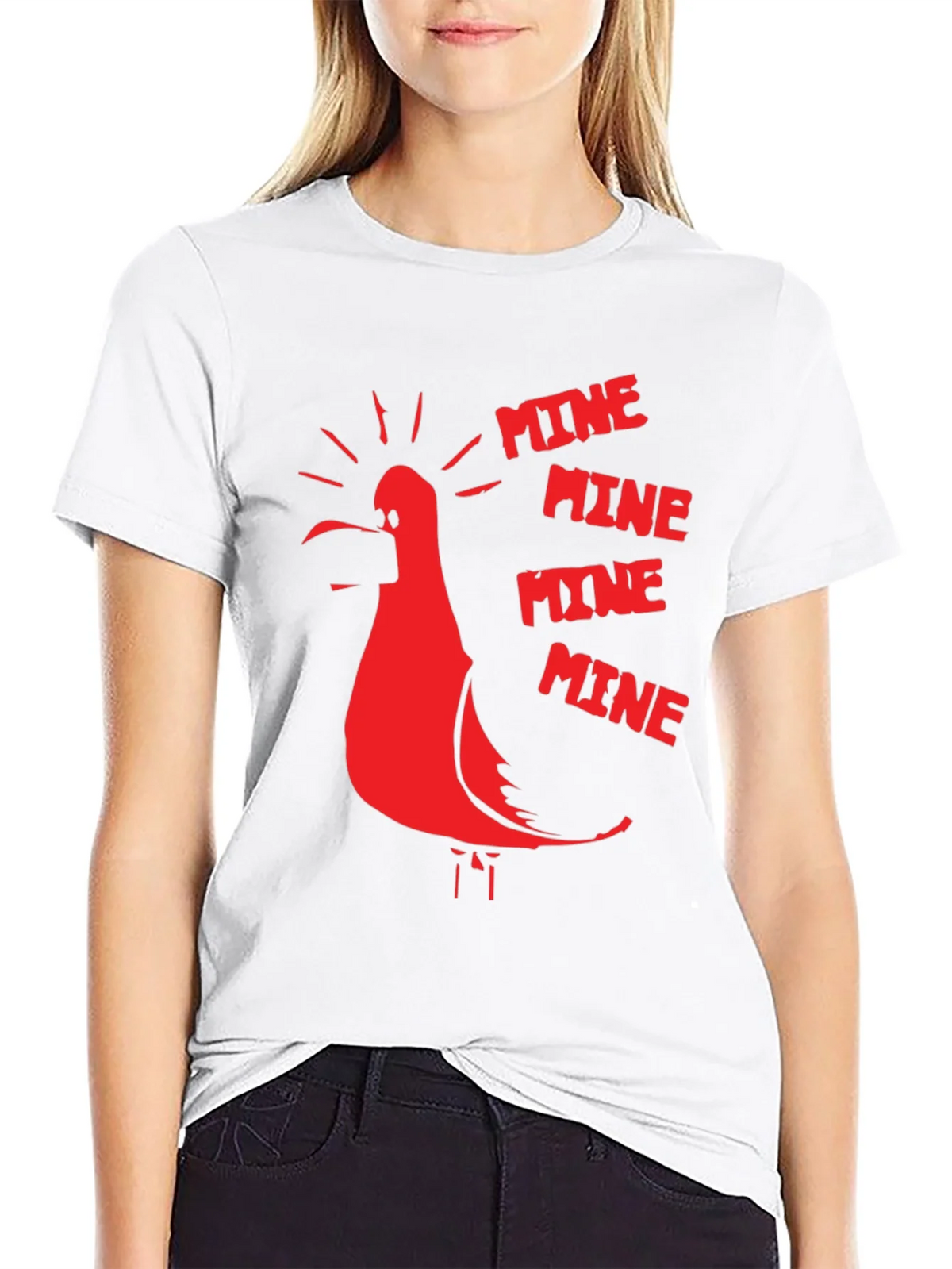 Mine Seagull Graphic T-Shirt - Black product image 4