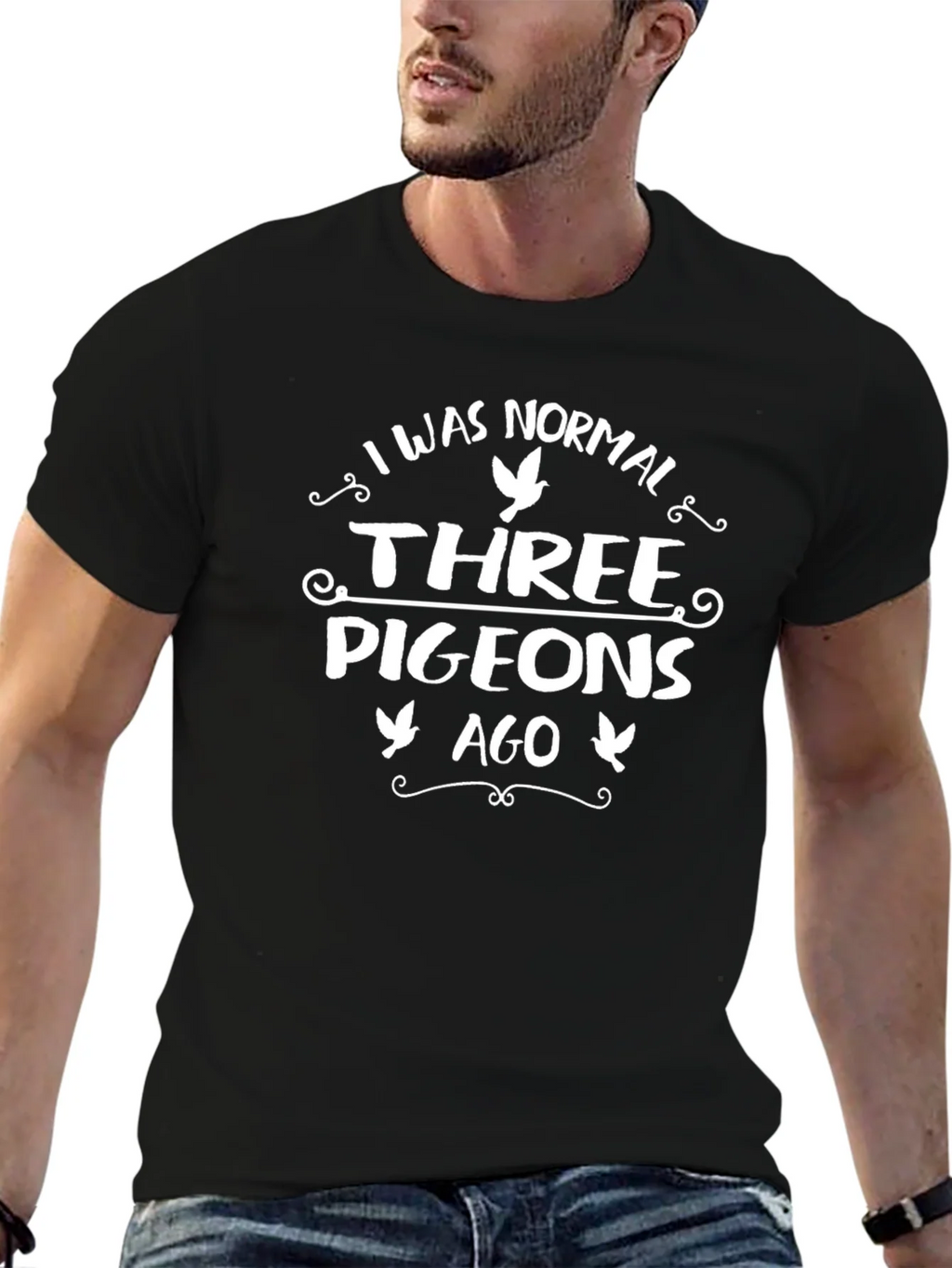 Funny Pigeon T-Shirt: I Was Normal Three Pigeons Ago product image 6