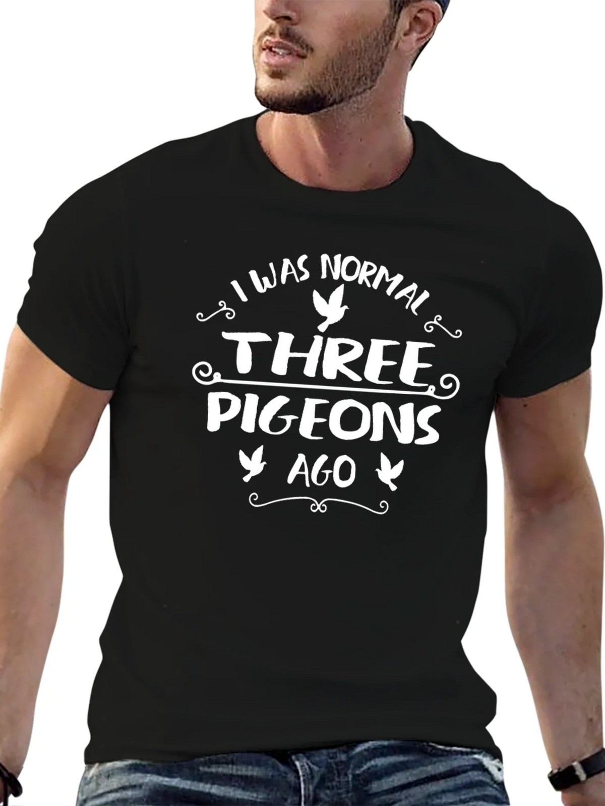Funny Pigeon T-Shirt: I Was Normal Three Pigeons Ago product image 6