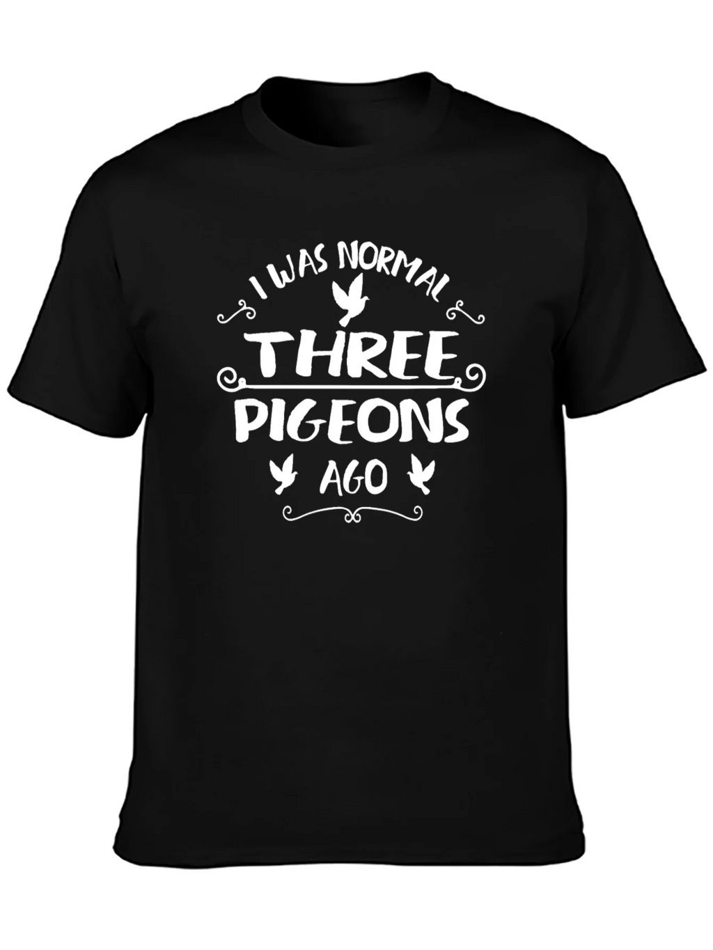 Funny Pigeon T-Shirt: I Was Normal Three Pigeons Ago product image 3
