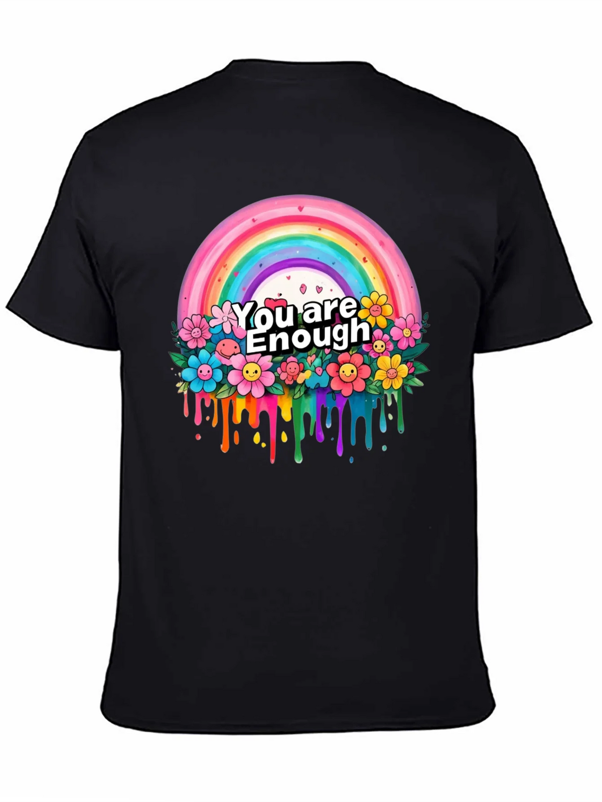 You Are Enough Rainbow Graphic T-Shirt product image 3