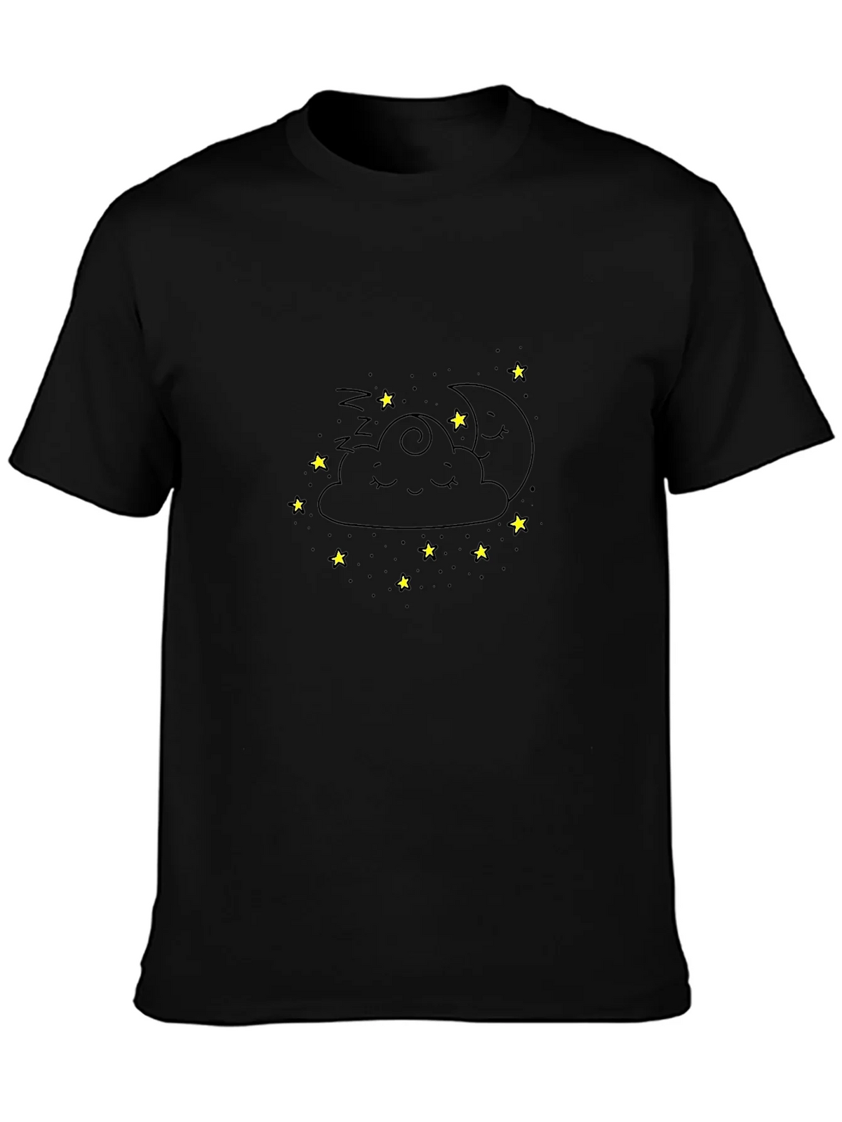 Dreamy Cloud Graphic Tee - Cute Sleepy Design product image 1