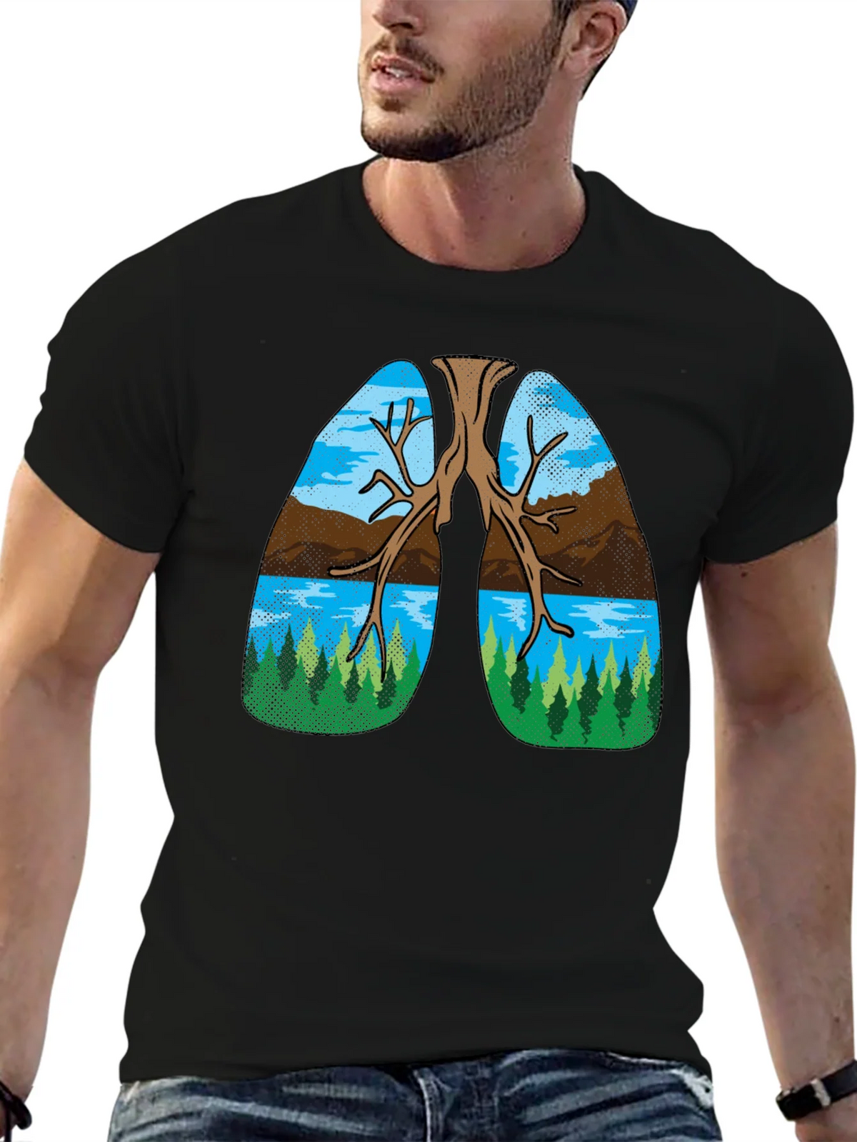 Nature Lungs Graphic Tee - Breathe Easy product image 5