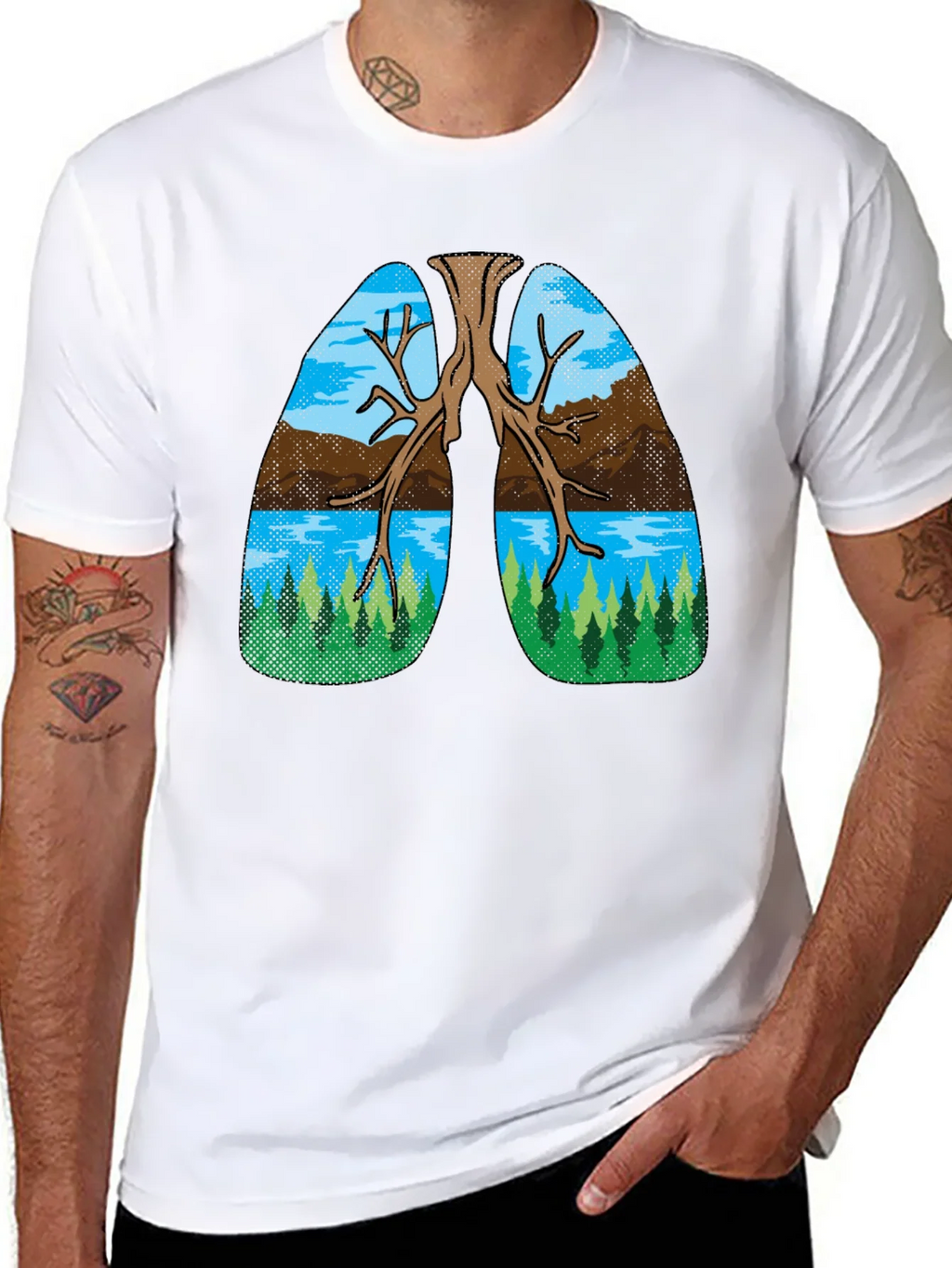 Nature Lungs Graphic Tee - Breathe Easy product image 6
