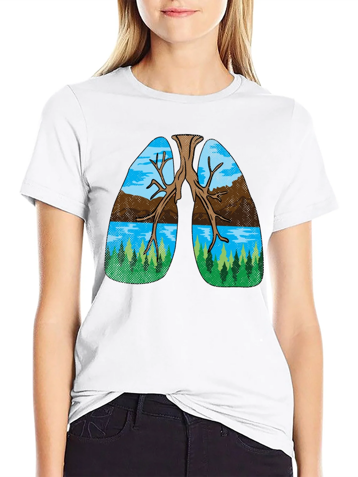 Nature Lungs Graphic Tee - Breathe Easy product image 7