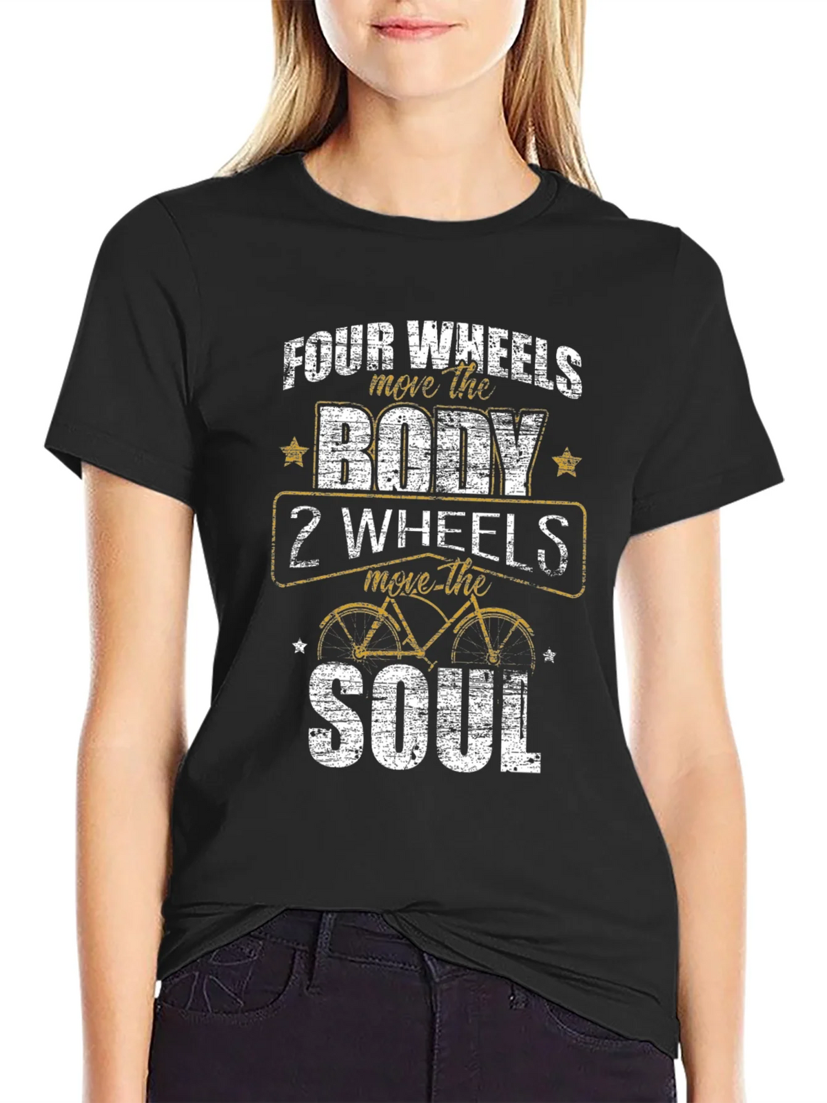 Four Wheels Move the Body T-Shirt product image 2